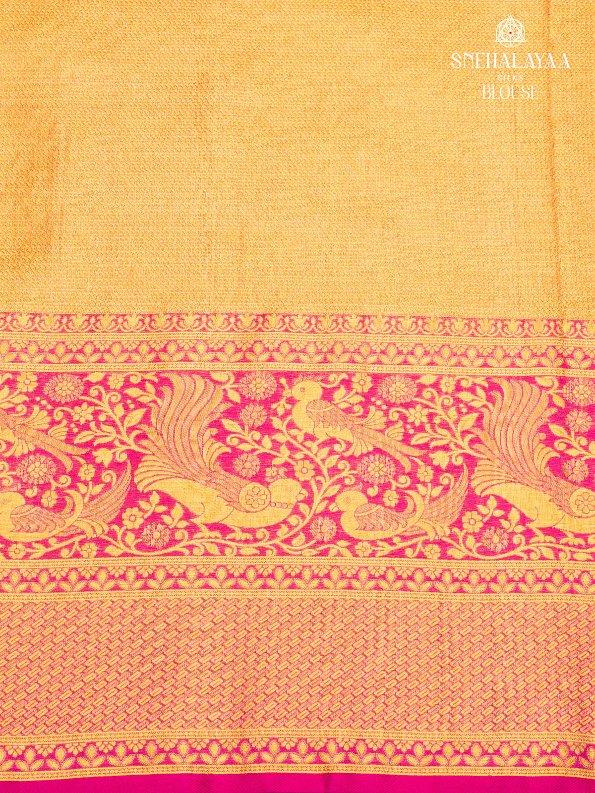 Gold Kanjivaram Silk Saree