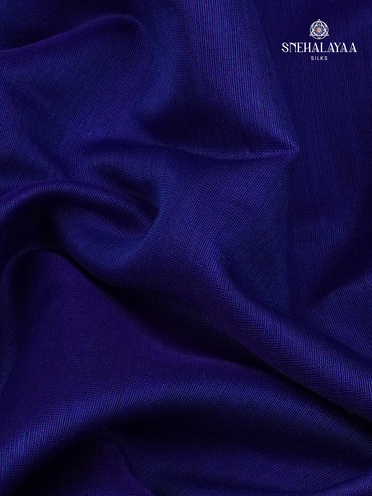 Navy Blue Maheshwari Silk Cotton Saree