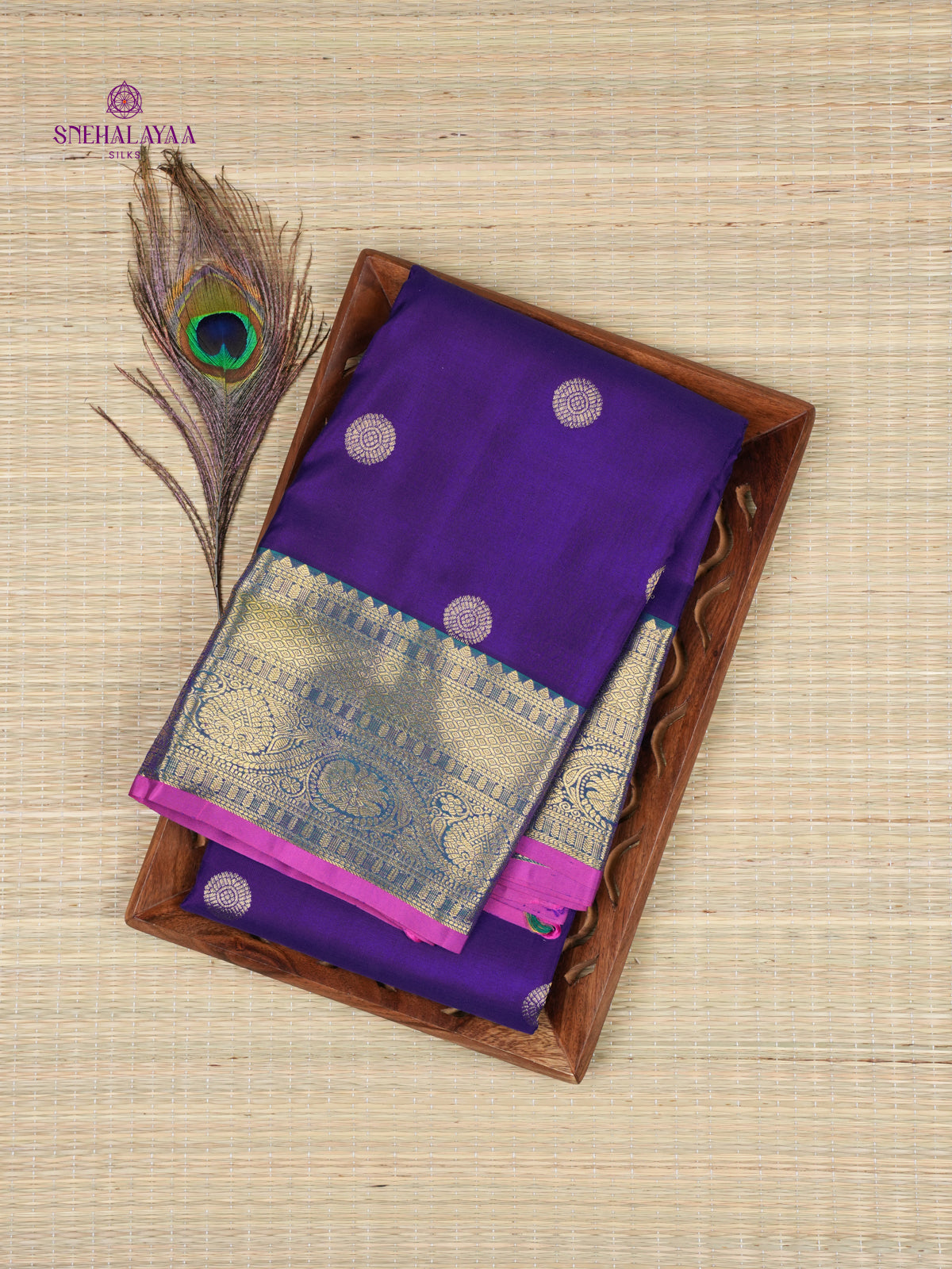 Royal Blue Kanjivaram Silk Saree