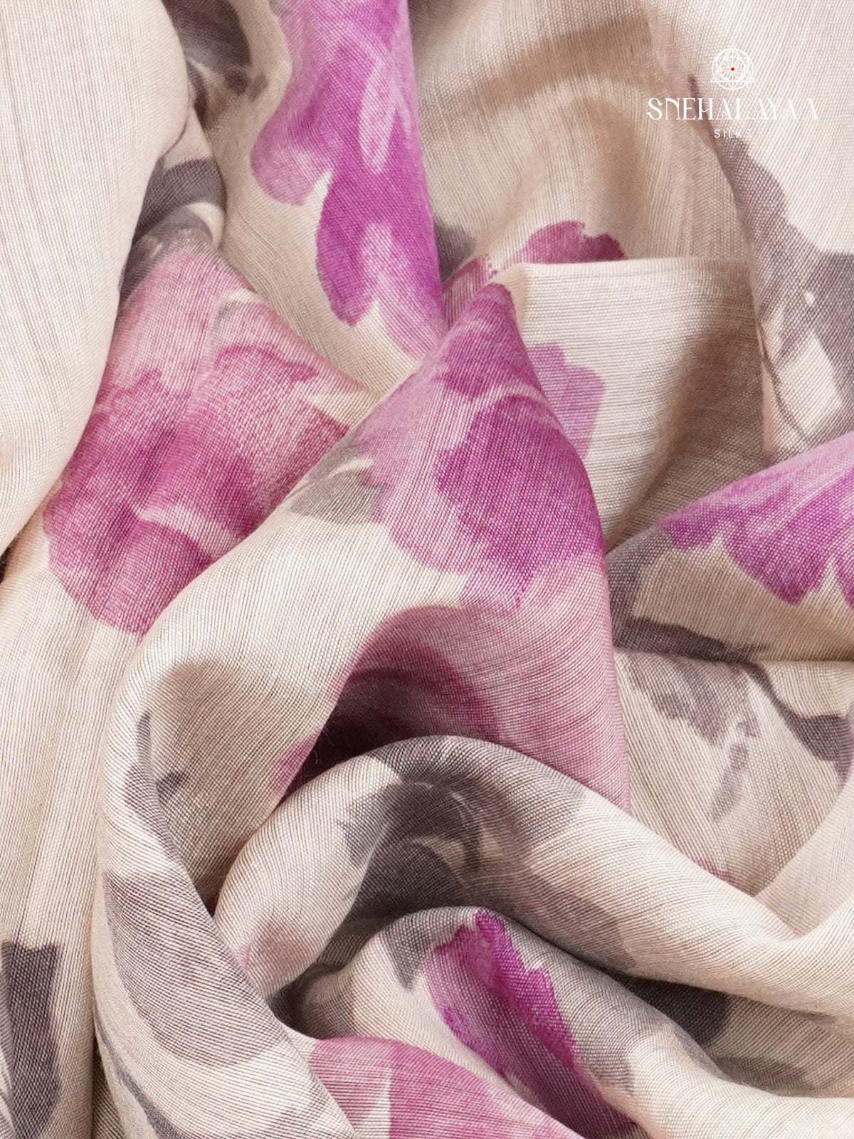 Off White Chanderi Saree