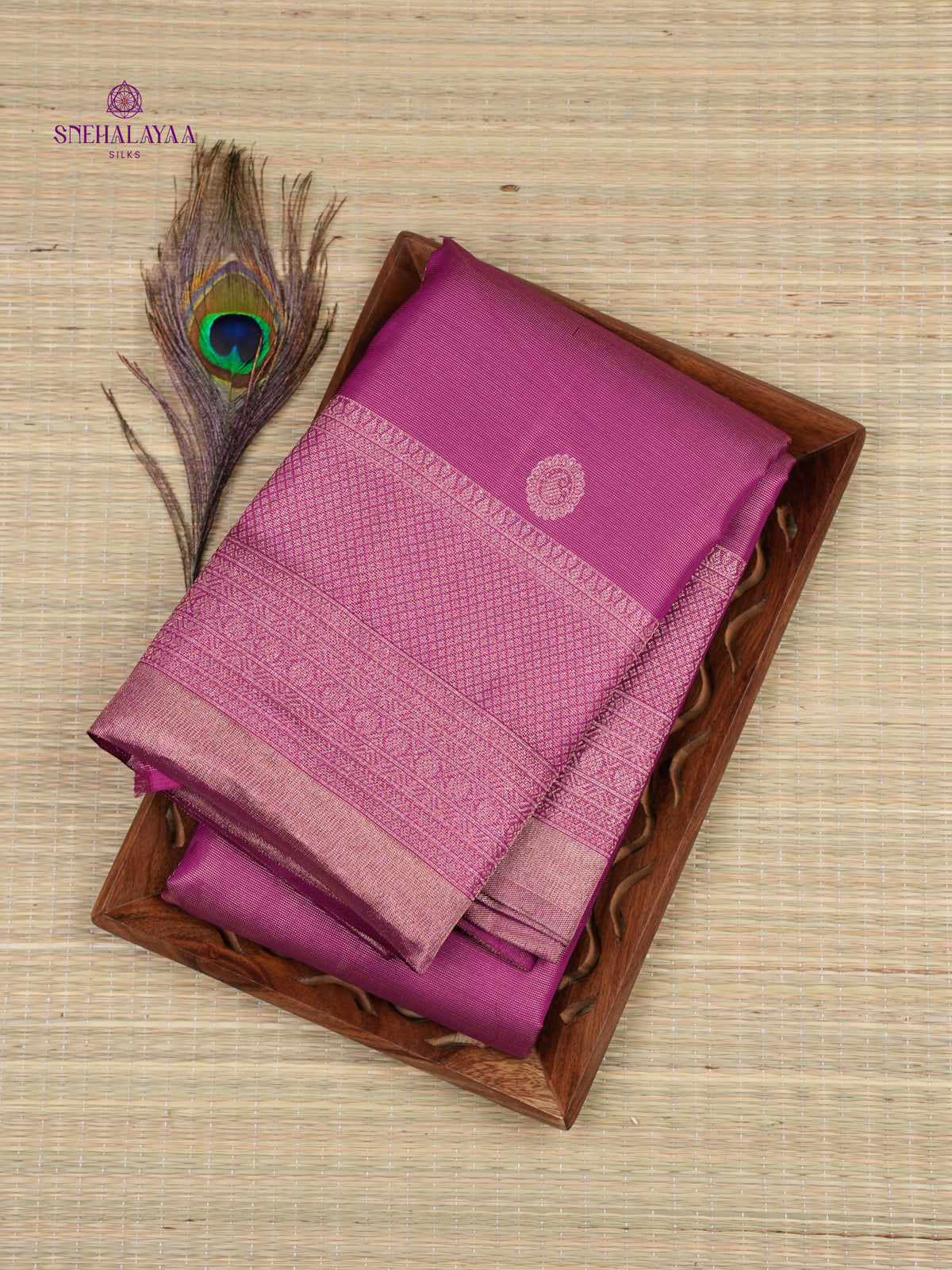 Magenta Kanjivaram Silk Saree