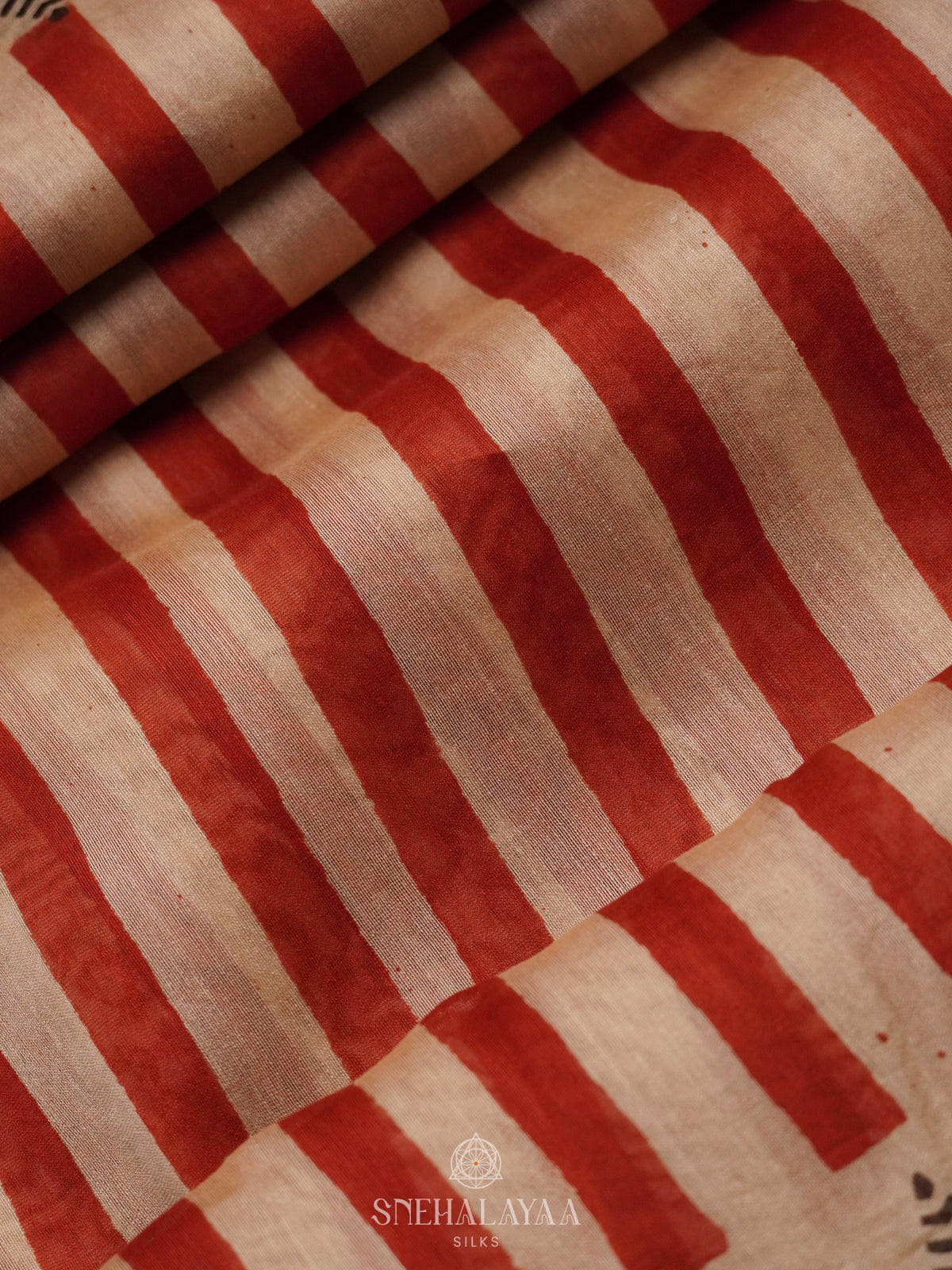 Beige Chanderi Saree