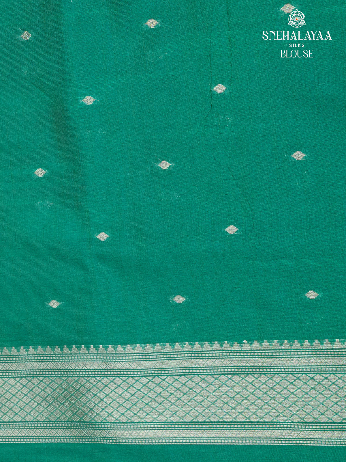 Teal Blue Jute Saree