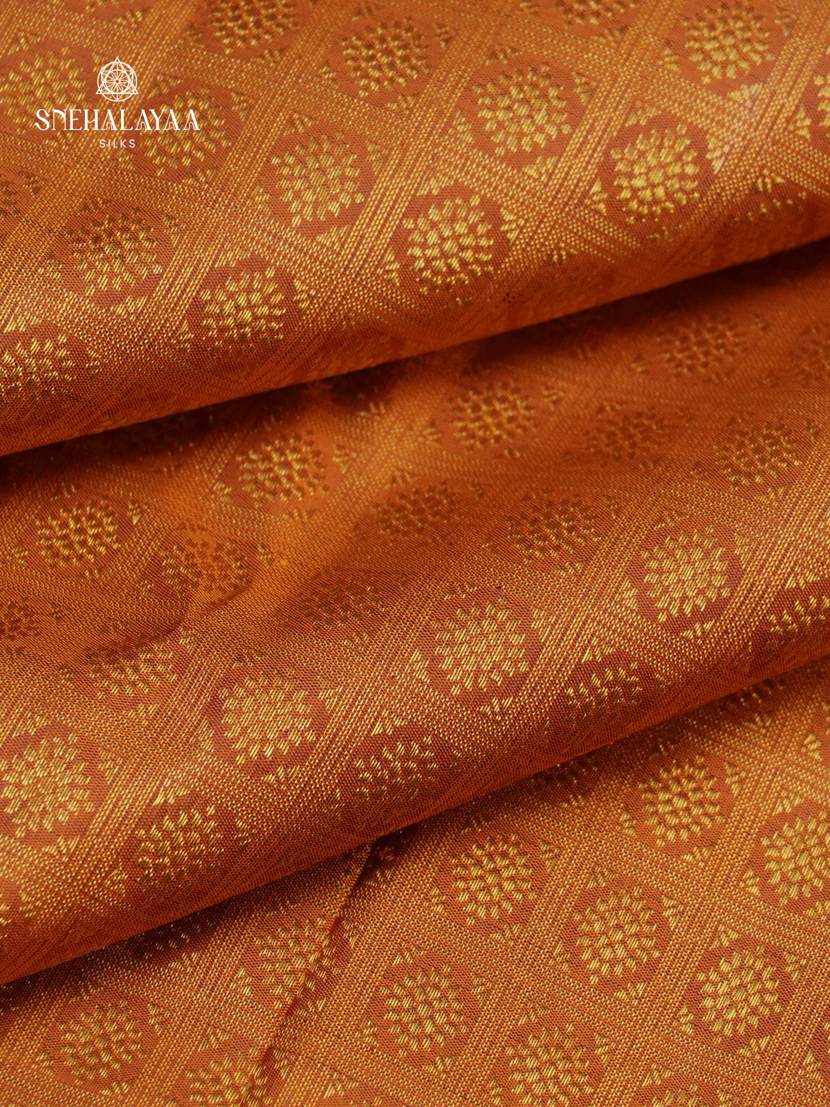 Orange Kanjivaram Silk Saree