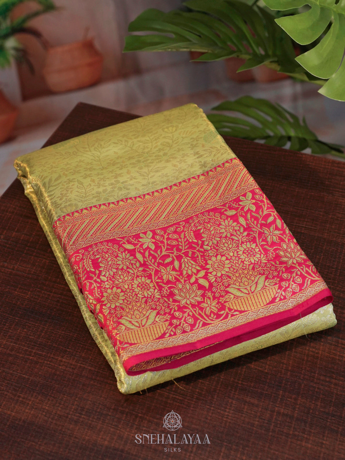Pale Green Kanjivaram Silk Saree