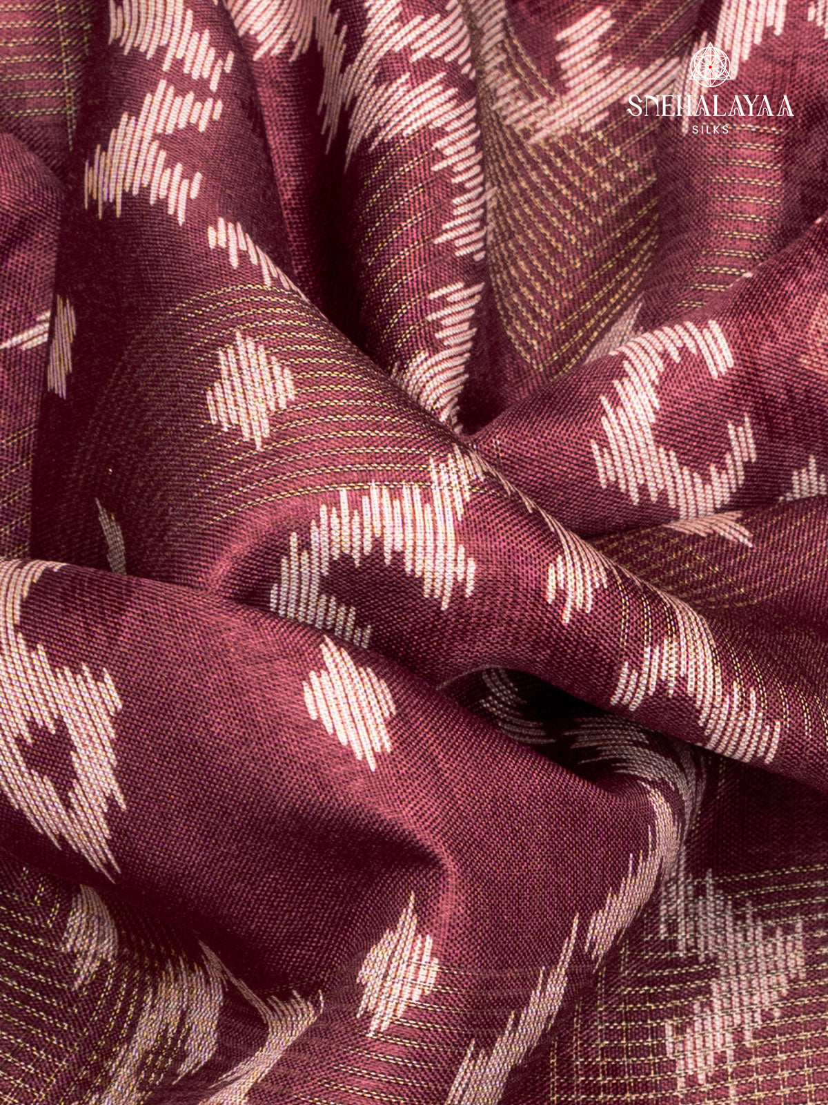 Brown Dola Silk Saree