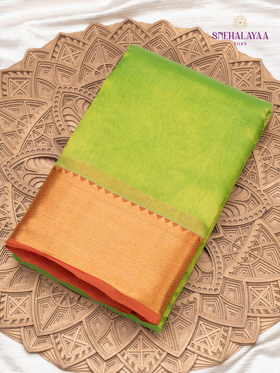 Green Mangalagiri Silk Cotton Saree