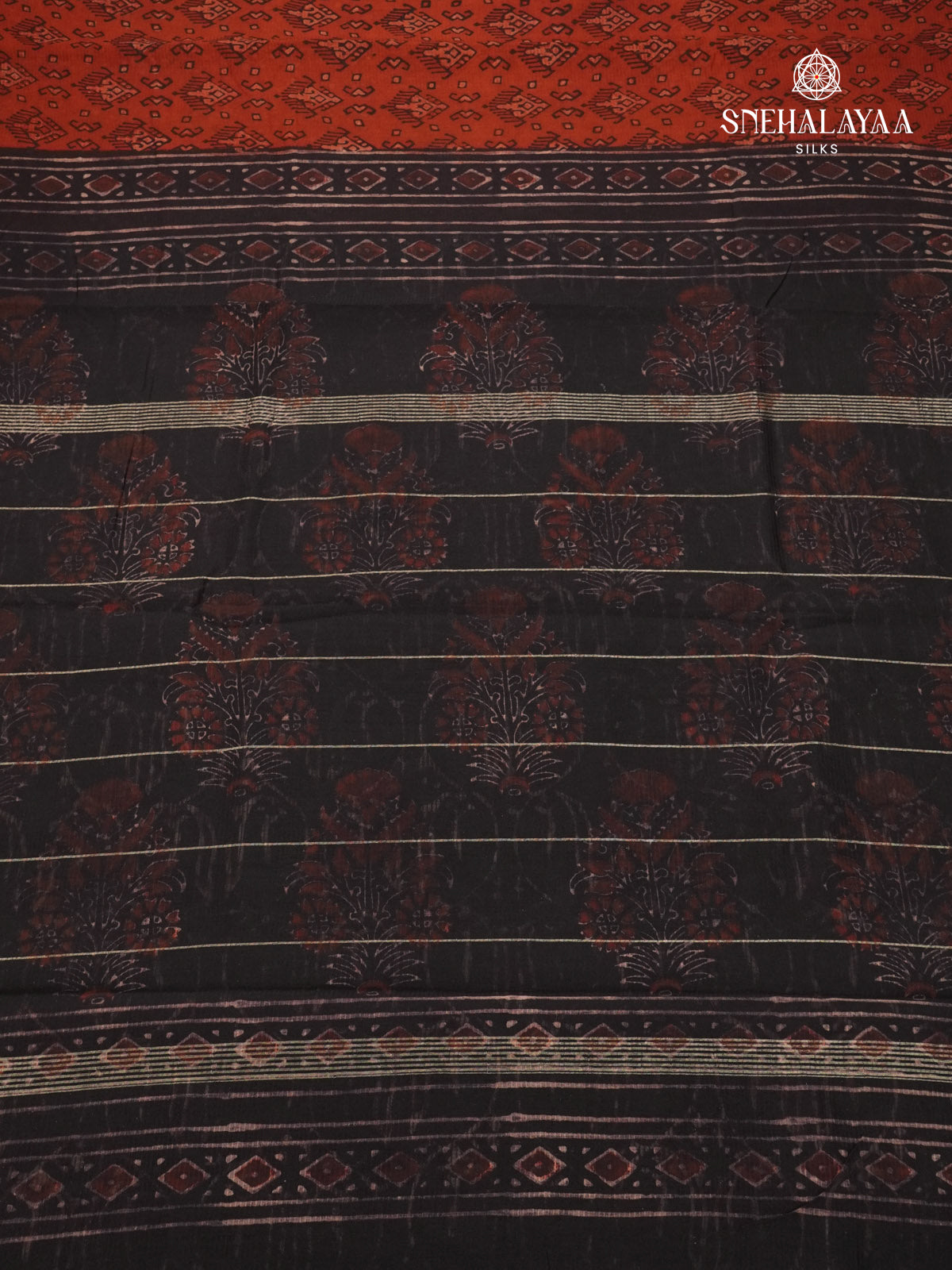 Maroon Chanderi Saree