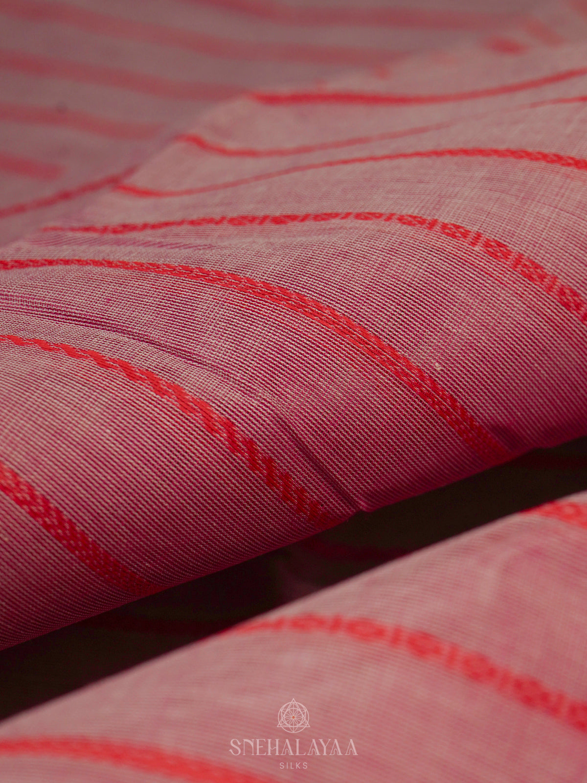 Pale Pink Kanchi Cotton Saree