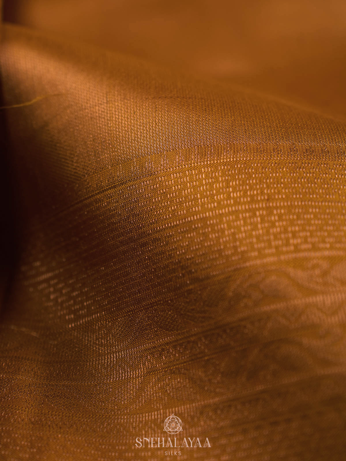 Yellow Kanjivaram silk saree