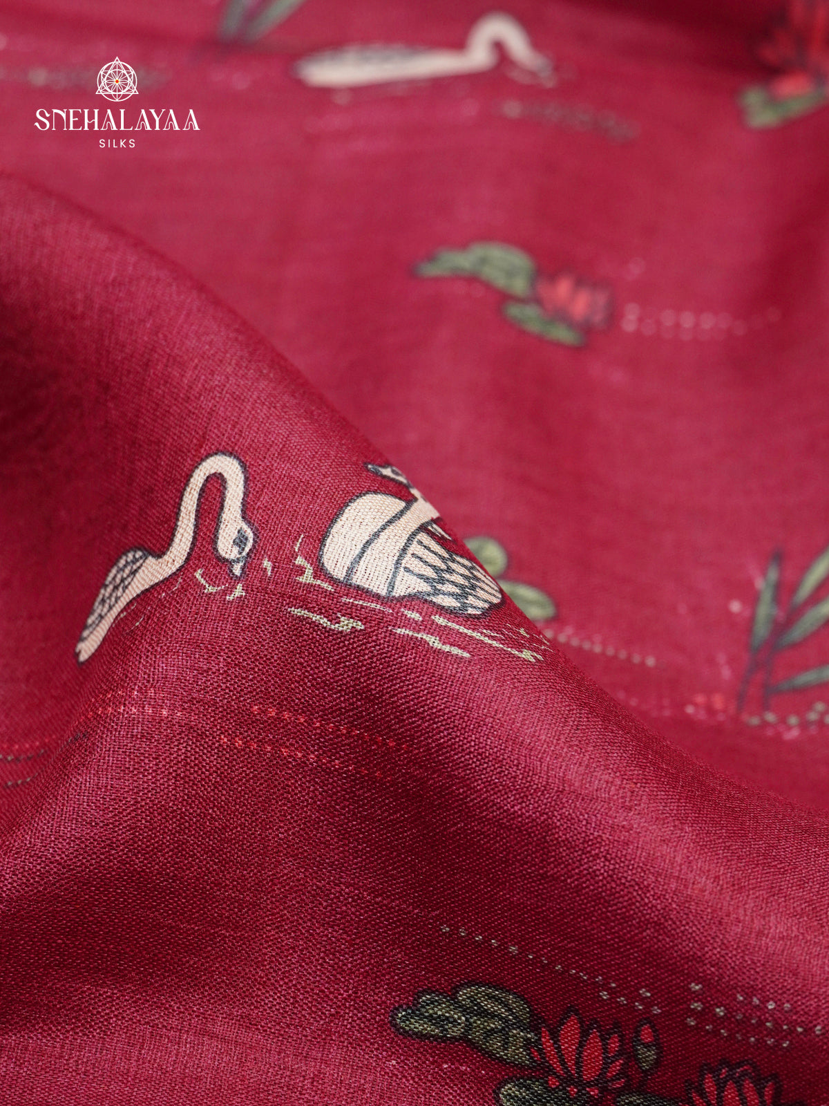 Pink Tussar Saree