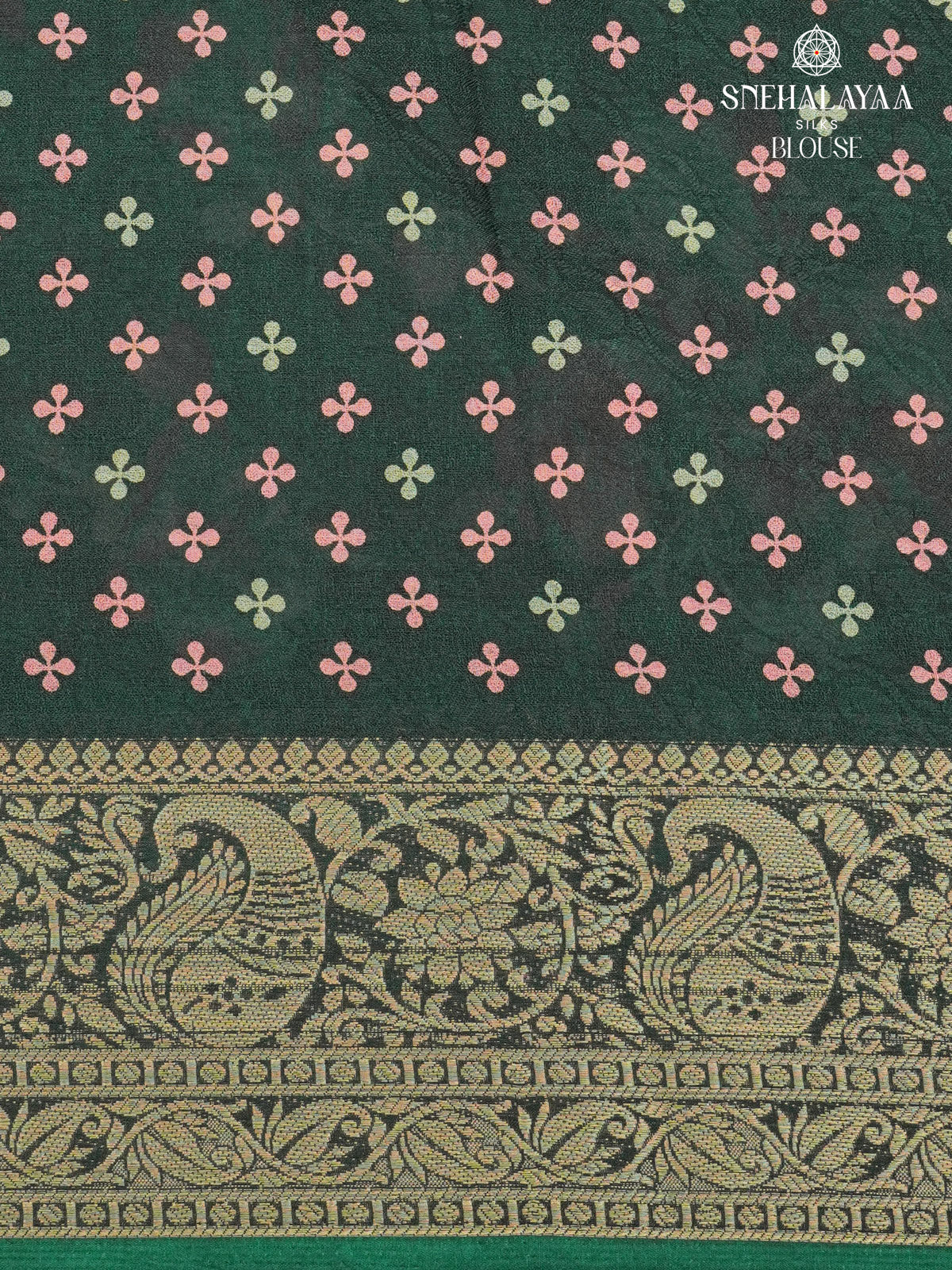 Green Dola Silk Saree