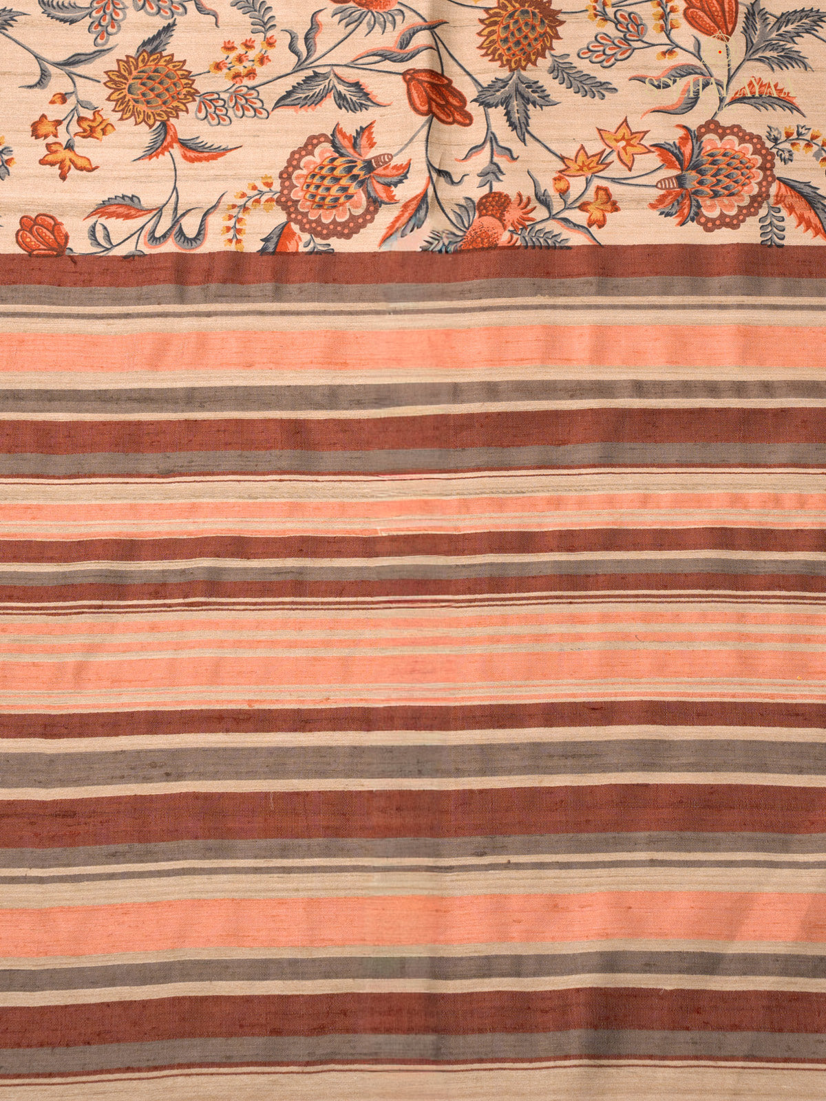 Sandal Tussar Saree
