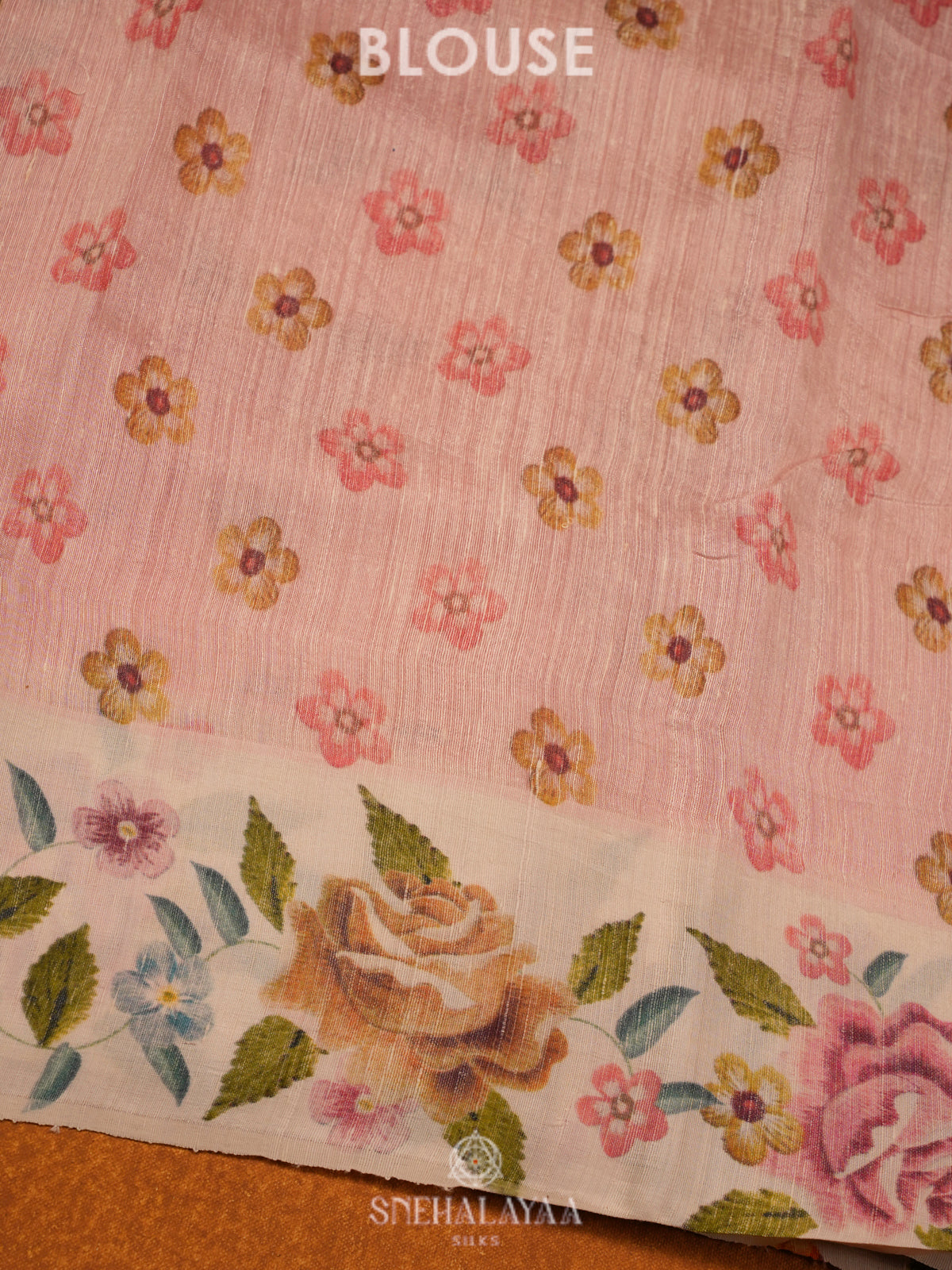 Pink Matka Jute Saree