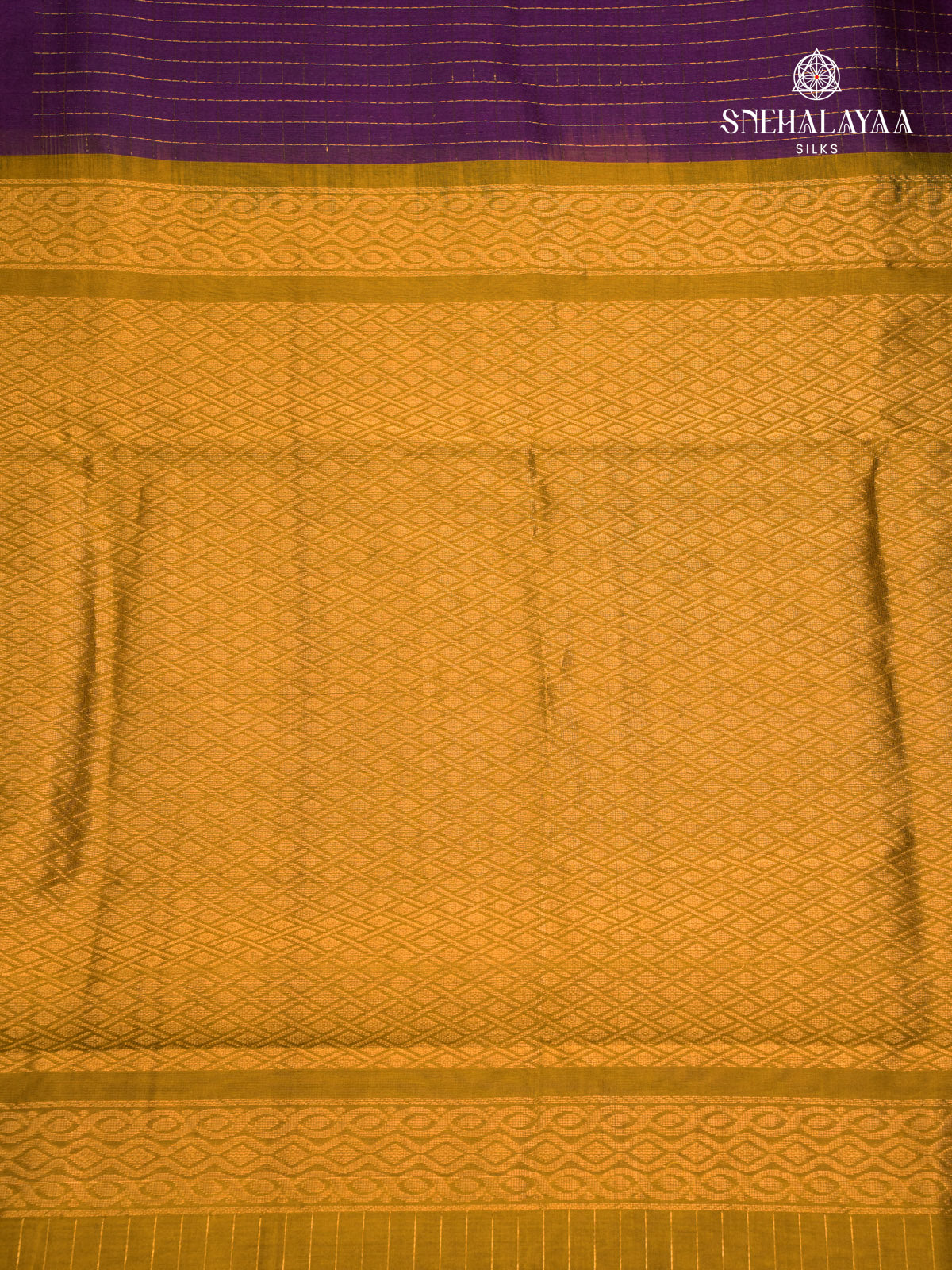 Violet Kanchi Silk Cotton Saree