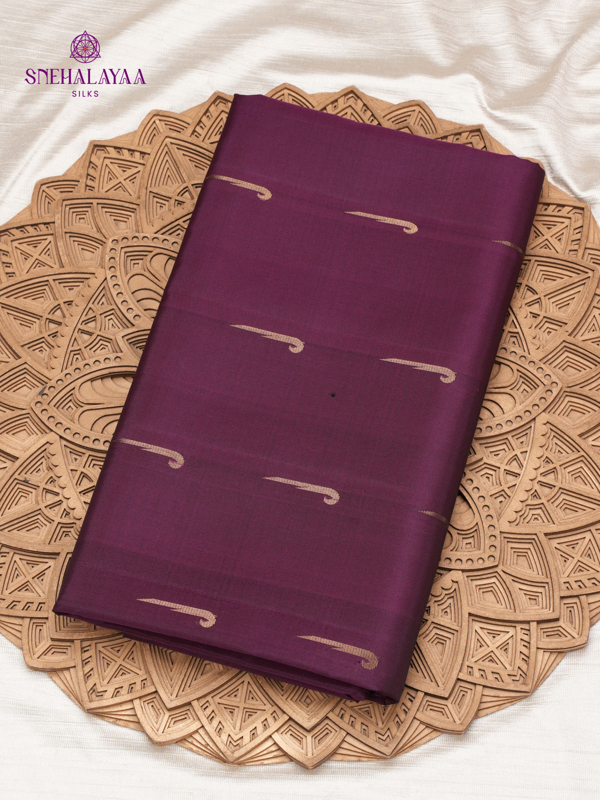 Purple Kanjivaram Soft Silk Saree