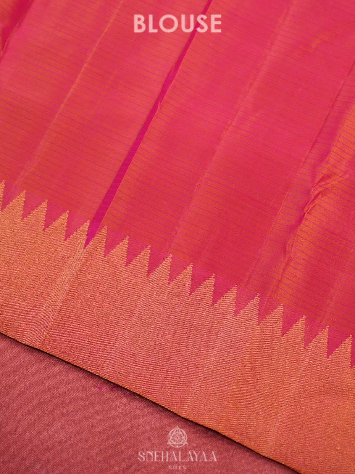 Dual Tone Kanjivaram Silk Saree