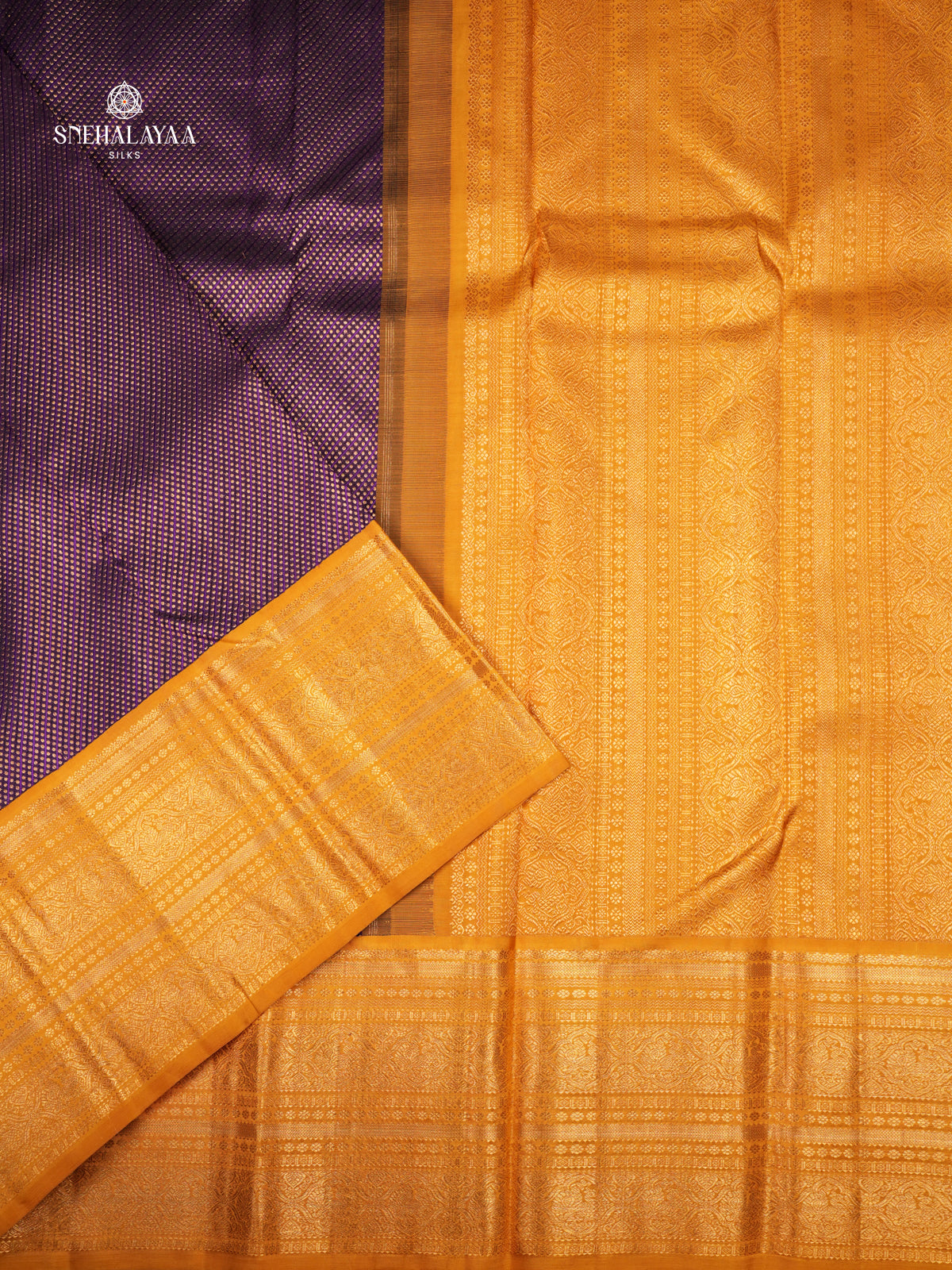 Purple Kanjivaram Silk Saree