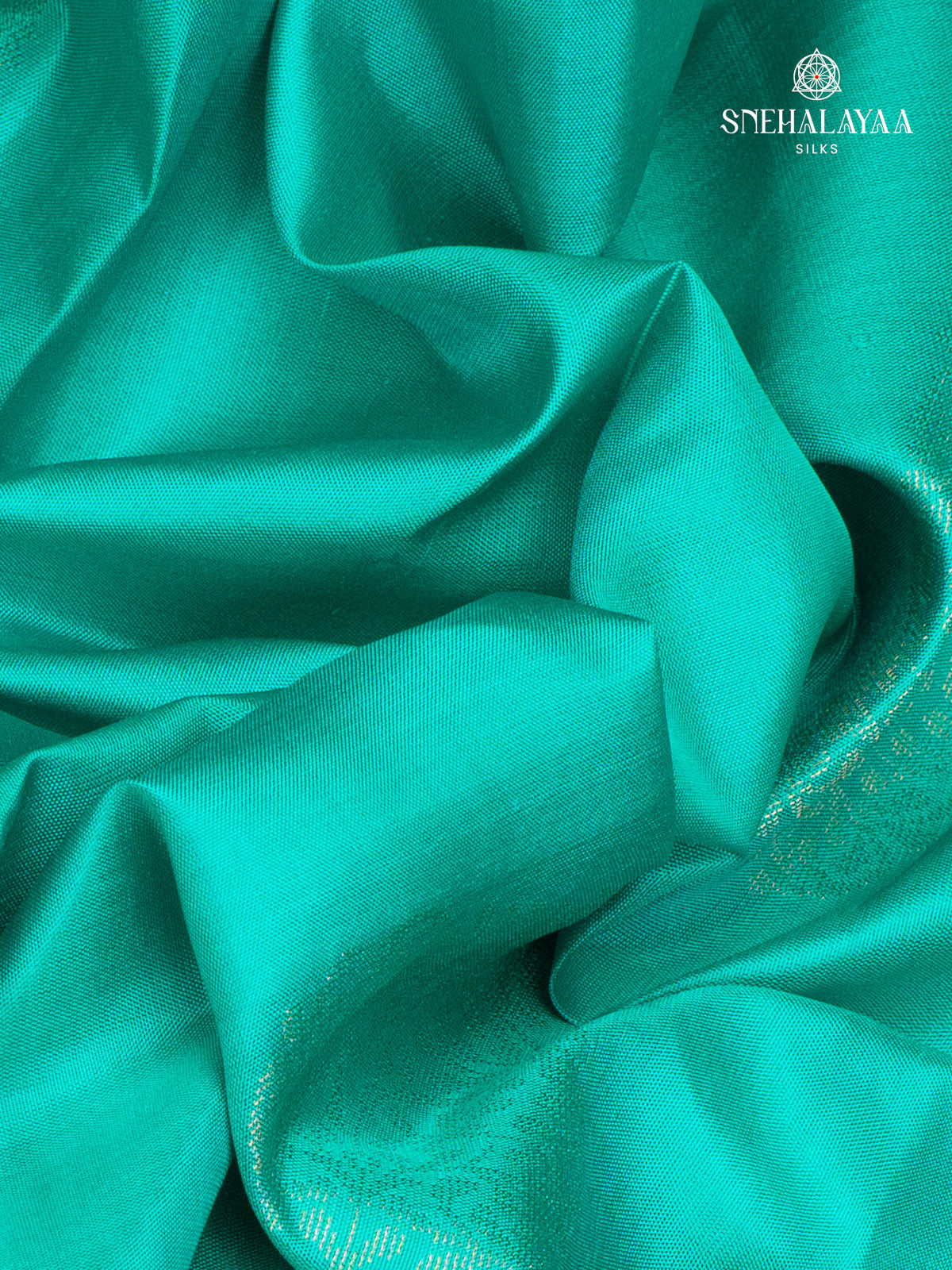 Mint Aqua Kanjivaram Silk Saree