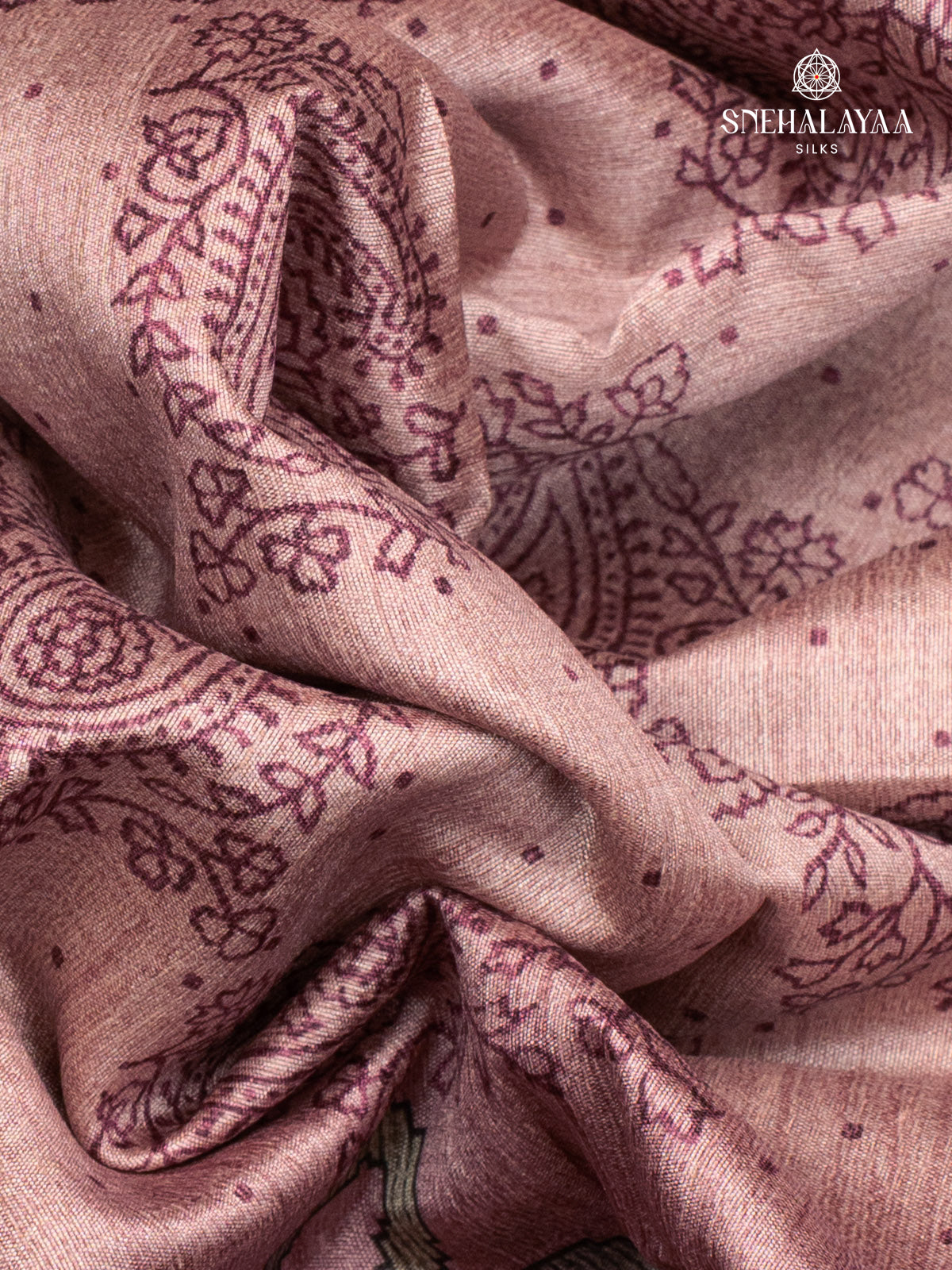 Purple Tussar Saree