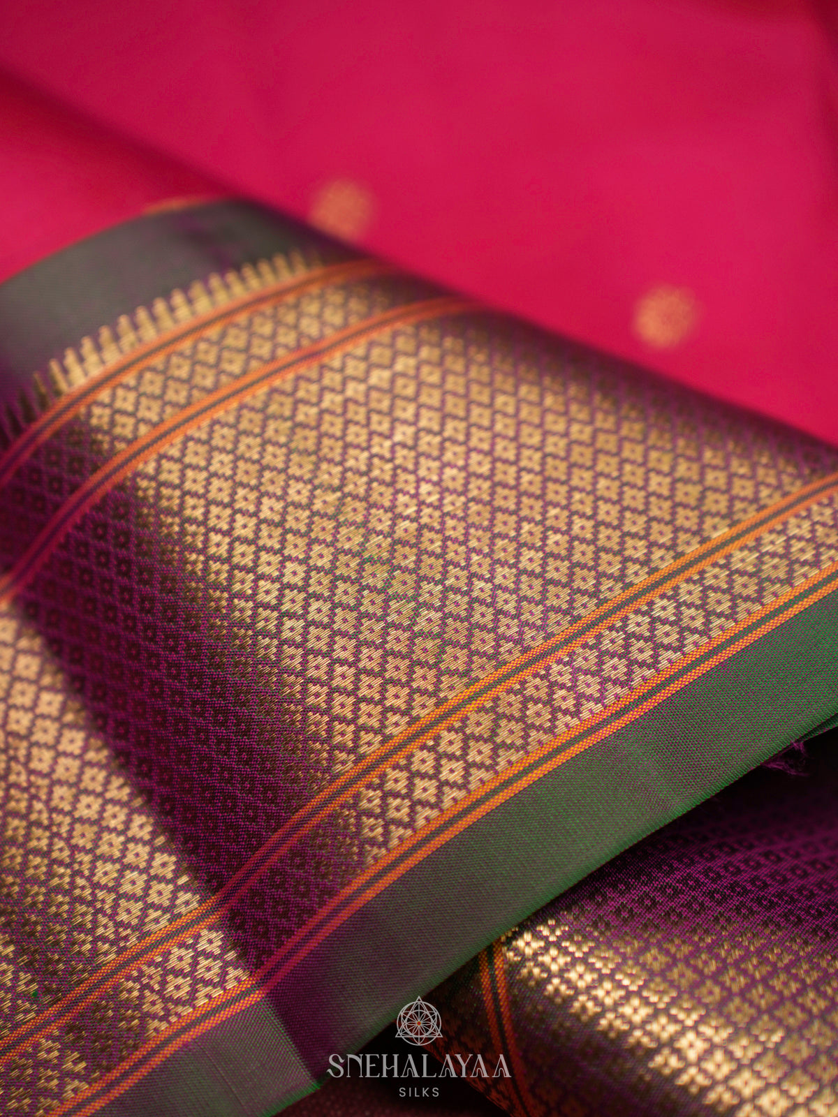Pink Kanjivaram Silk Saree