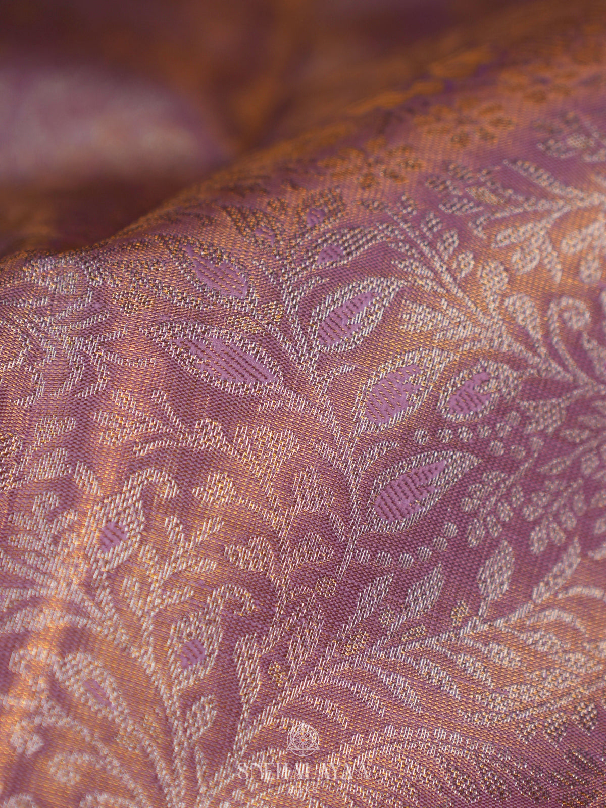 Antique Gold Kanjivaram Silk Saree