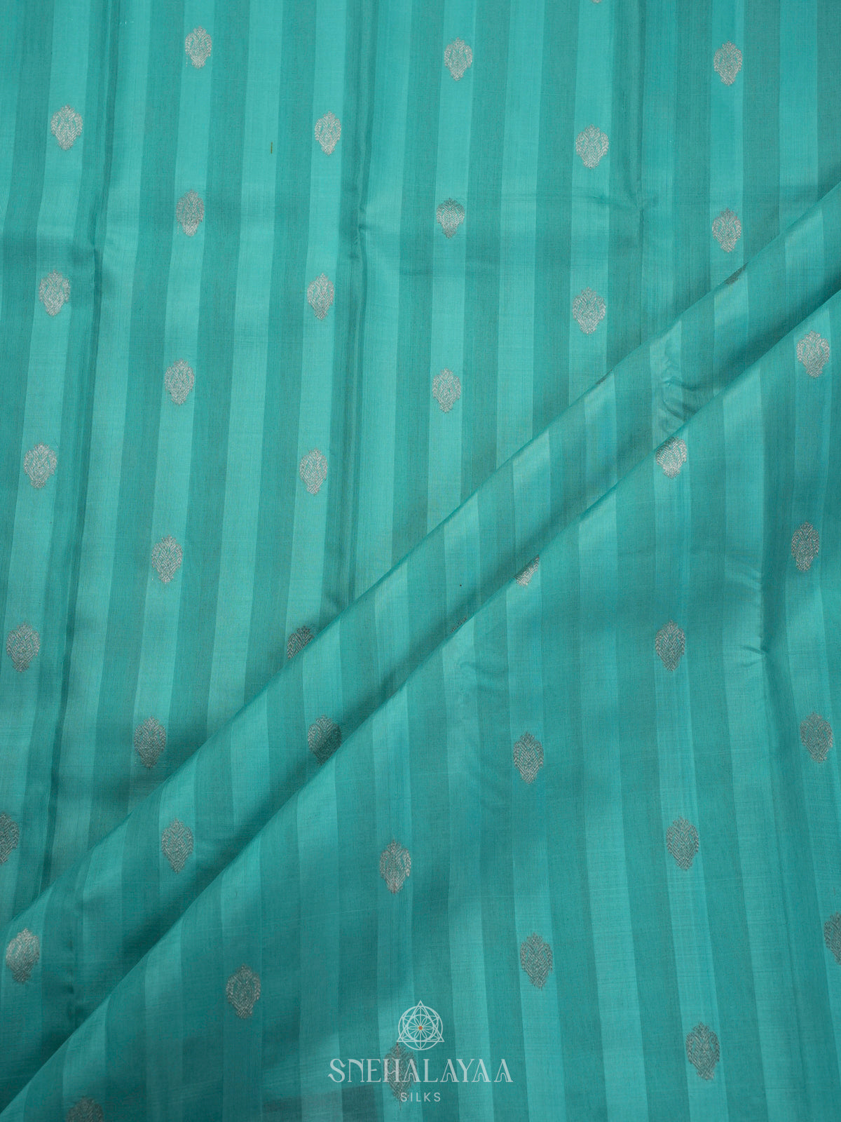 Blue Kanchi Linen Silk Saree