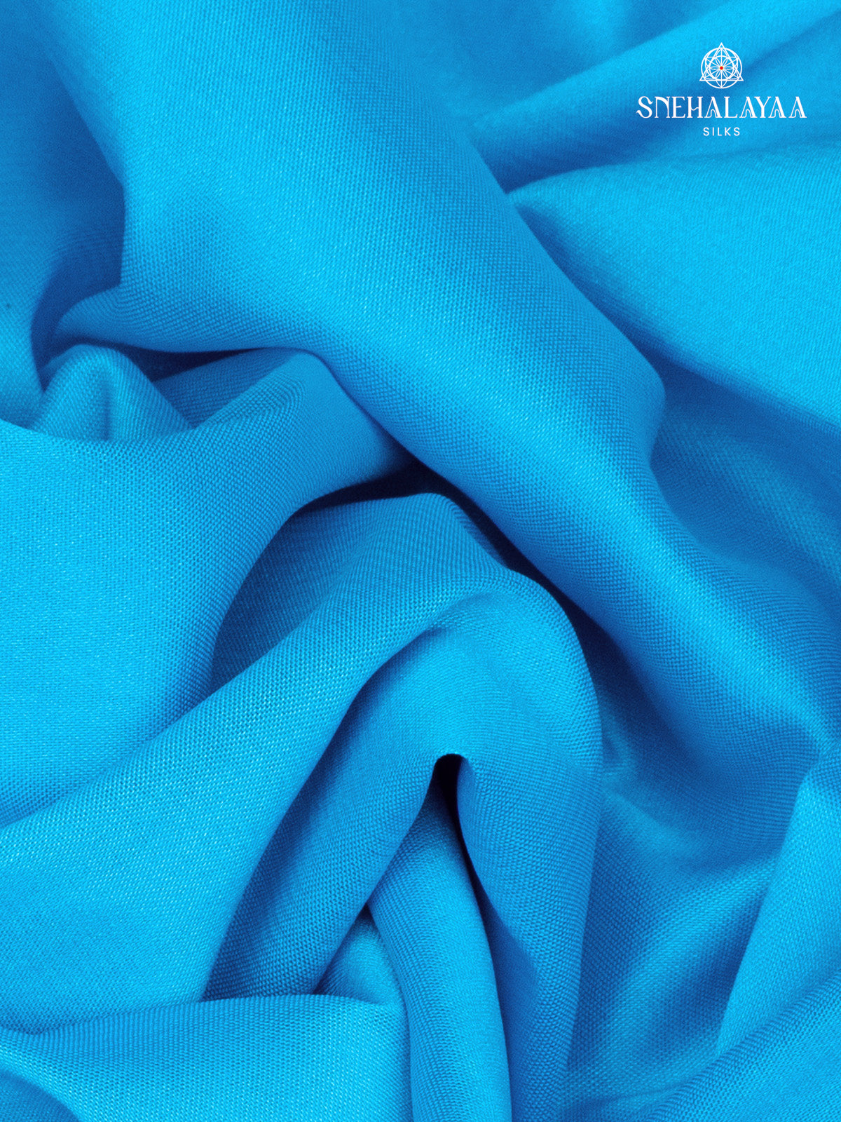 Sea Blue Mysore Silk Saree