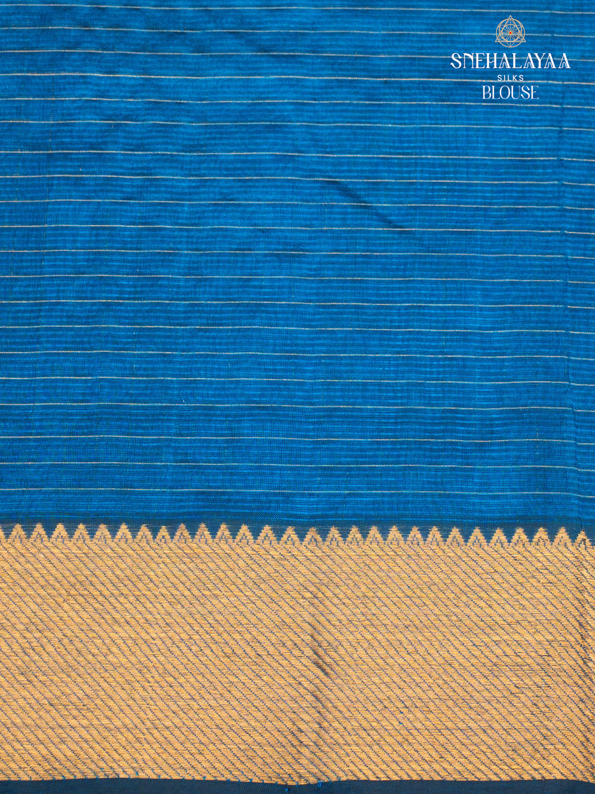Blue Mangalagiri Silk Cotton Saree