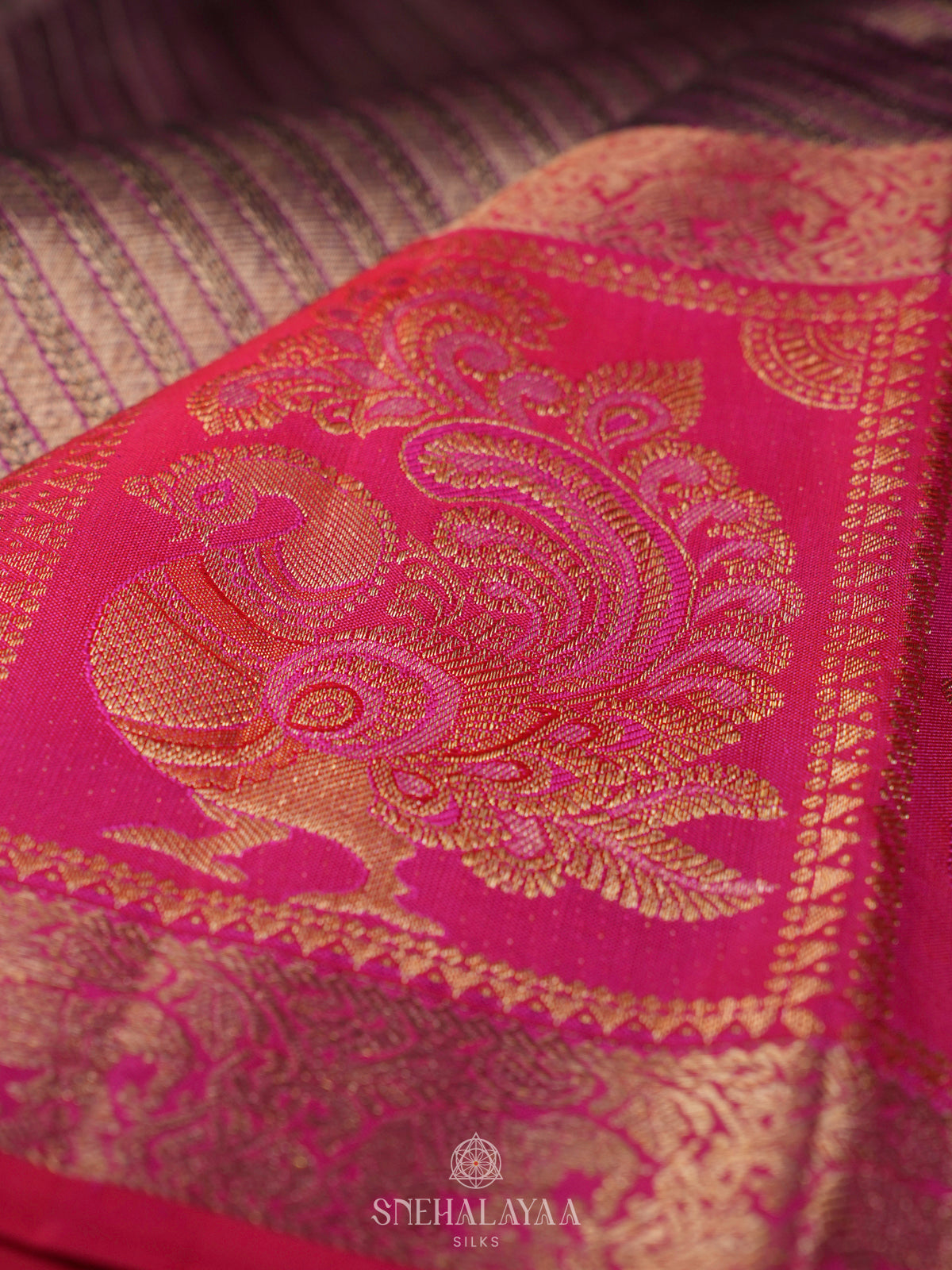 Purple Kanjivaram Silk Saree