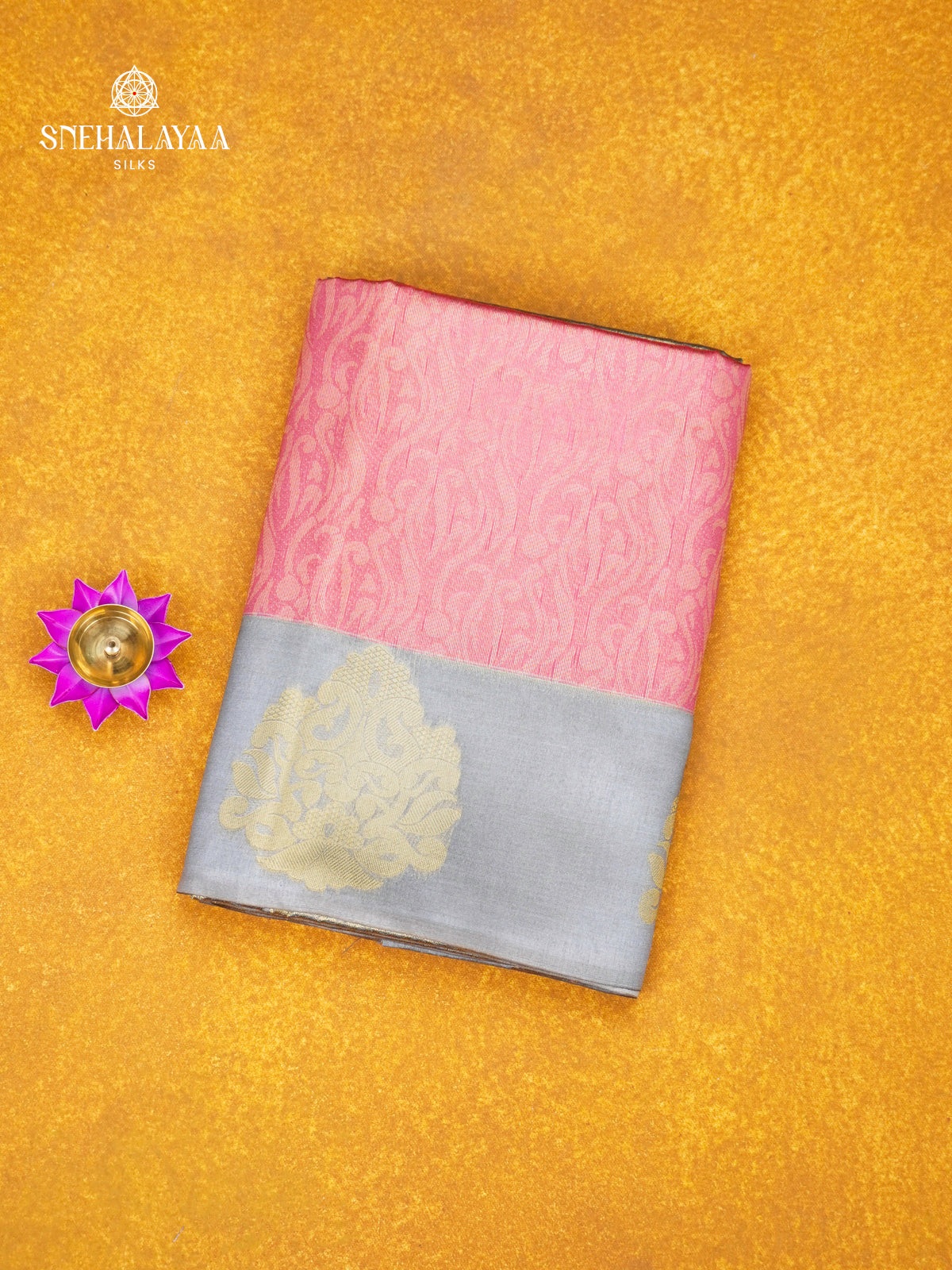 Pale Pink Jute Saree