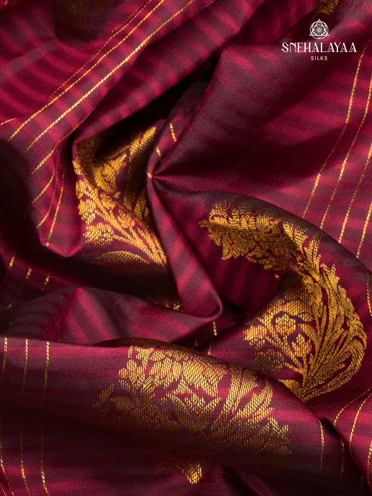 Maroon Kanjivaram Silk Saree
