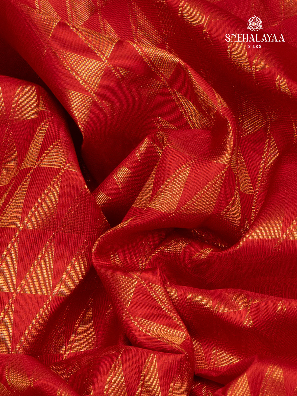 Rust Orange Kanjivaram Silk Saree