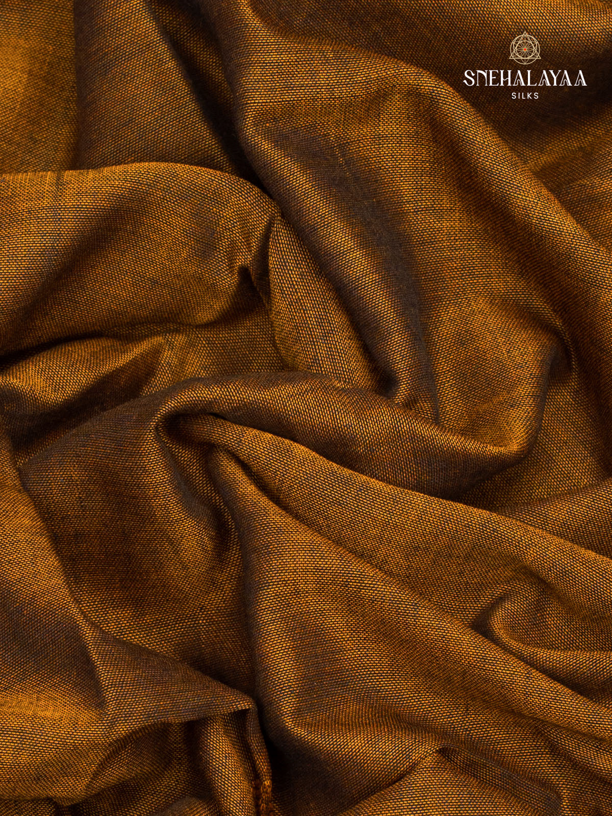 Mustard Brown Narayanpet Cotton Saree