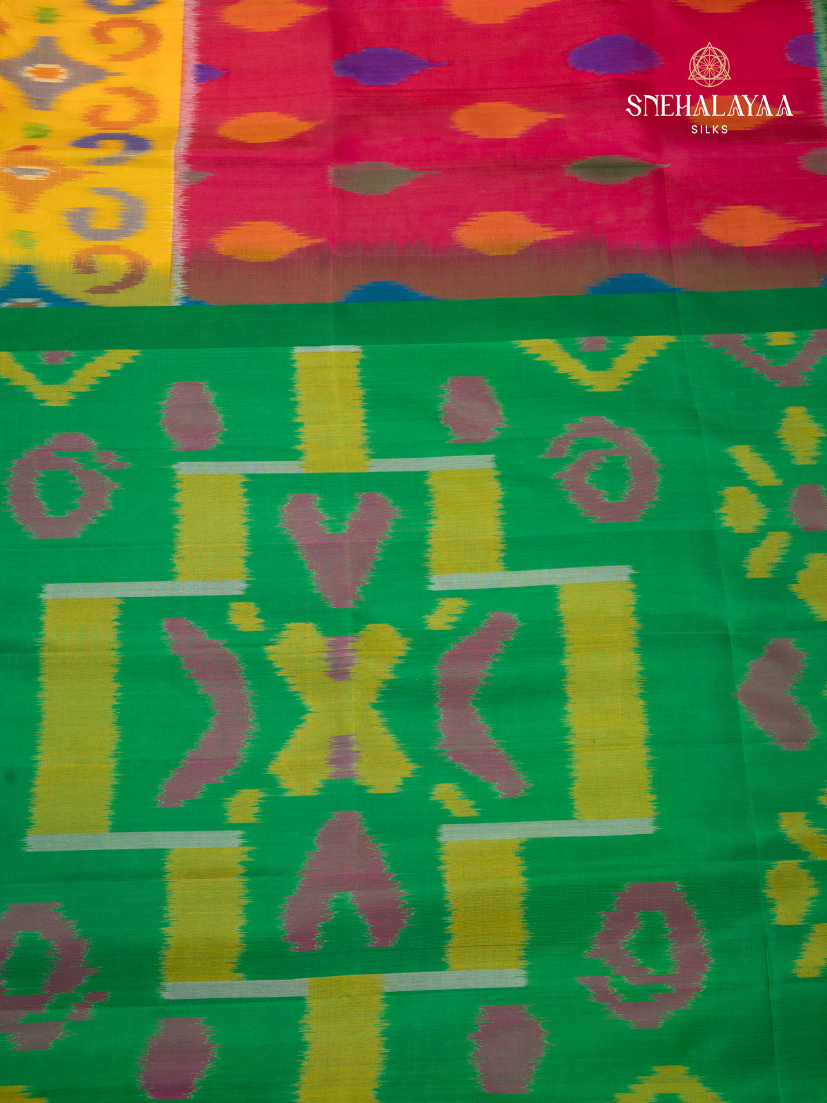 Yellow Kanjivaram Soft Silk Saree