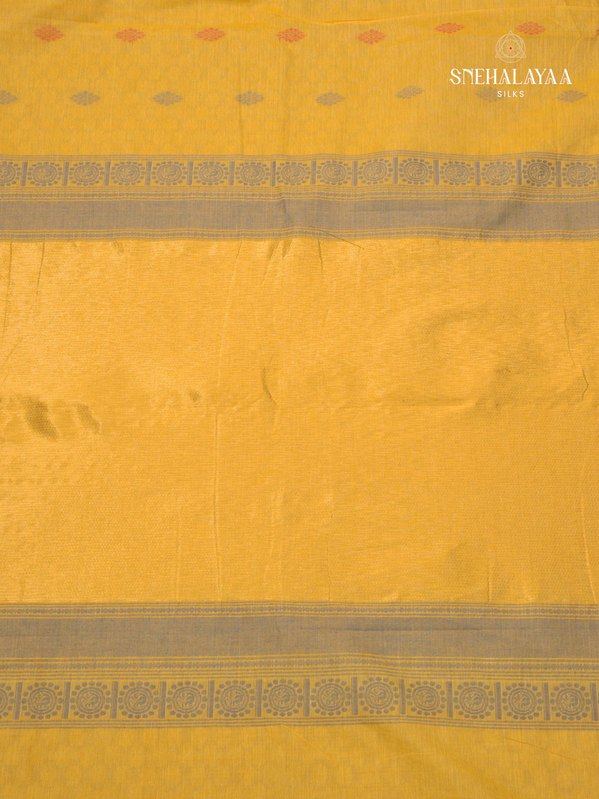 Ivory Yellow Kanchi Cotton Saree