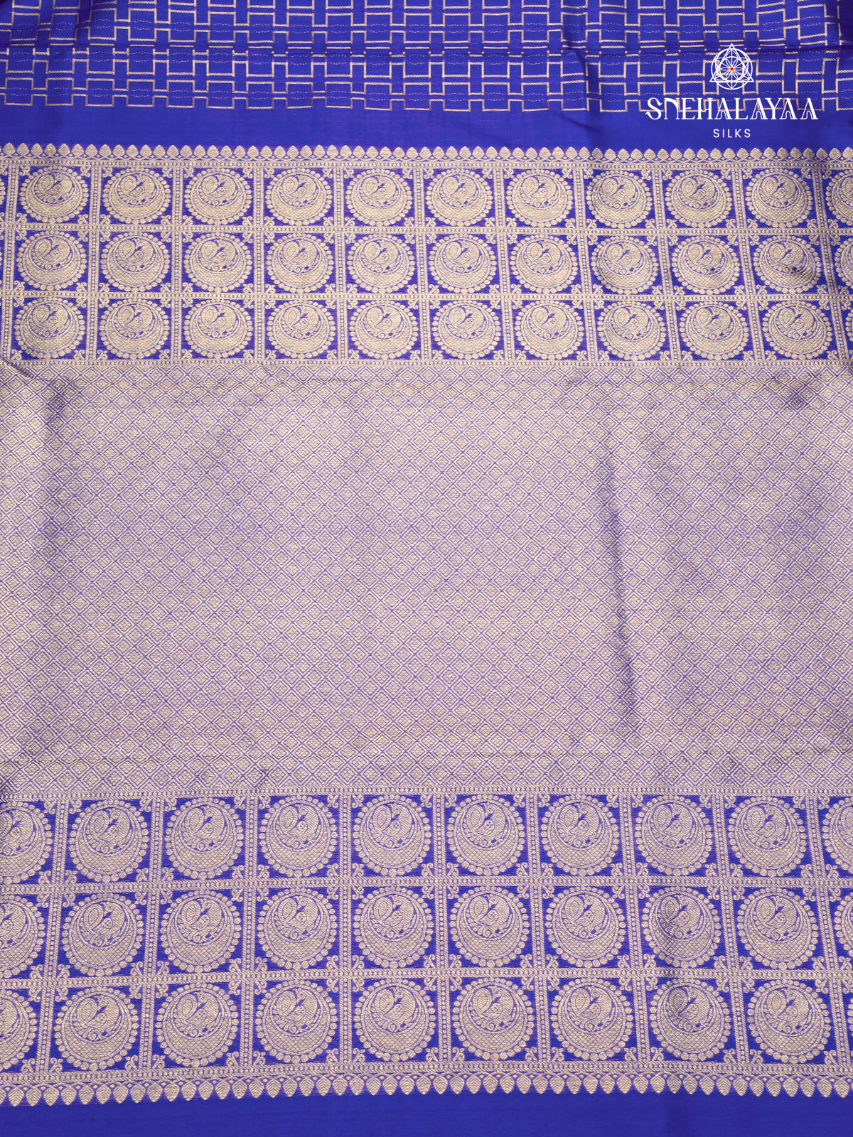 Blue Venkatagiri Silk Saree