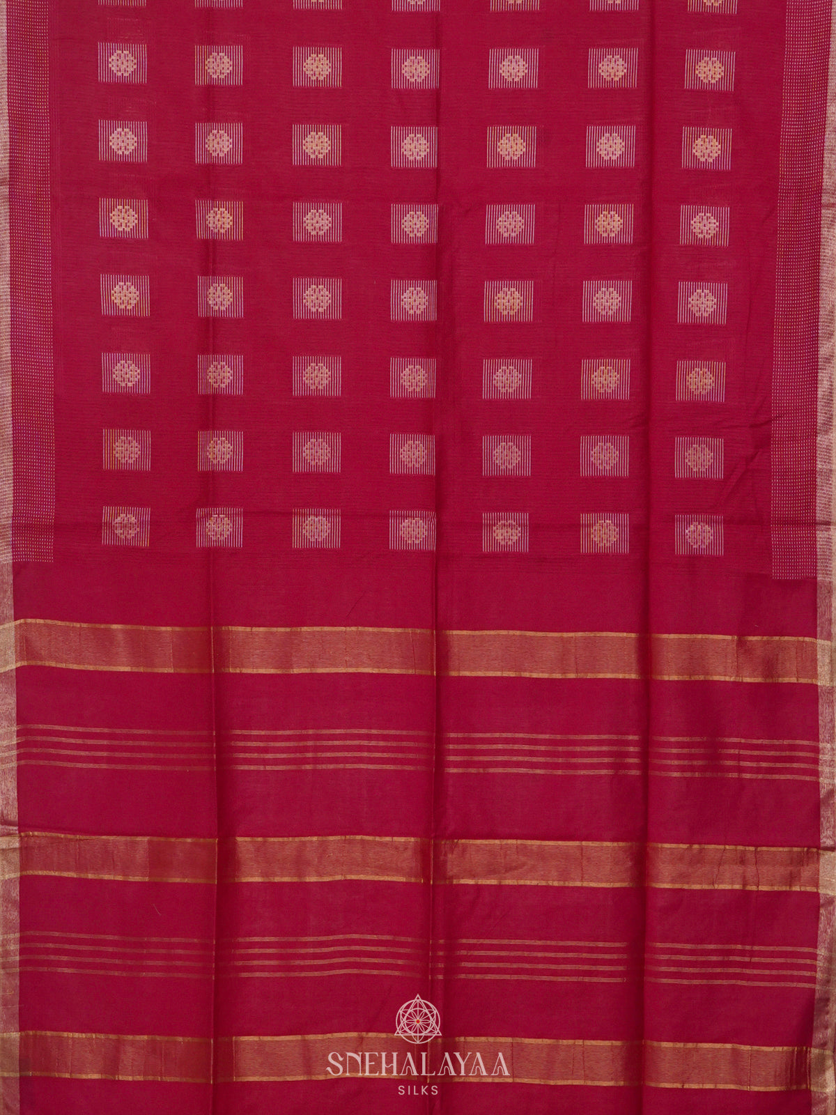 Pink Bamboo Silk Saree