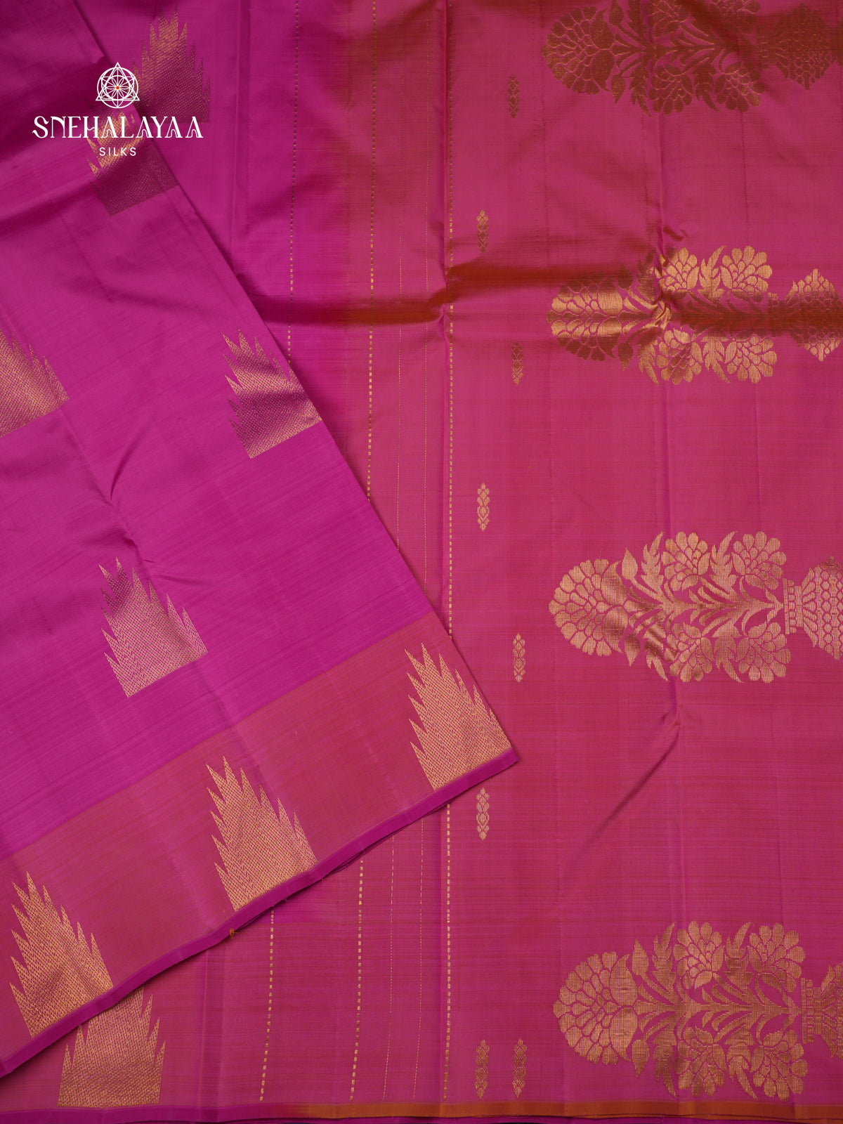 Pink Kanjivaram Silk Saree