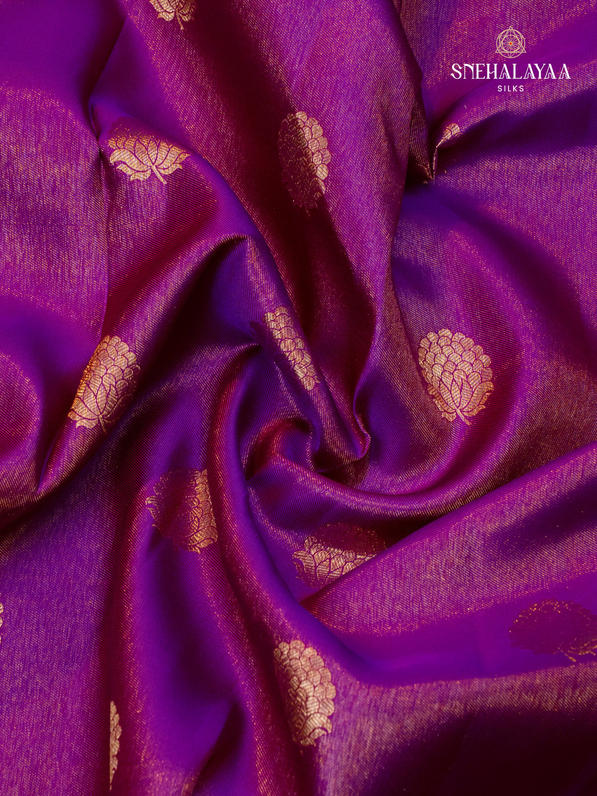 Violet Kanjivaram Tissue Silk Saree