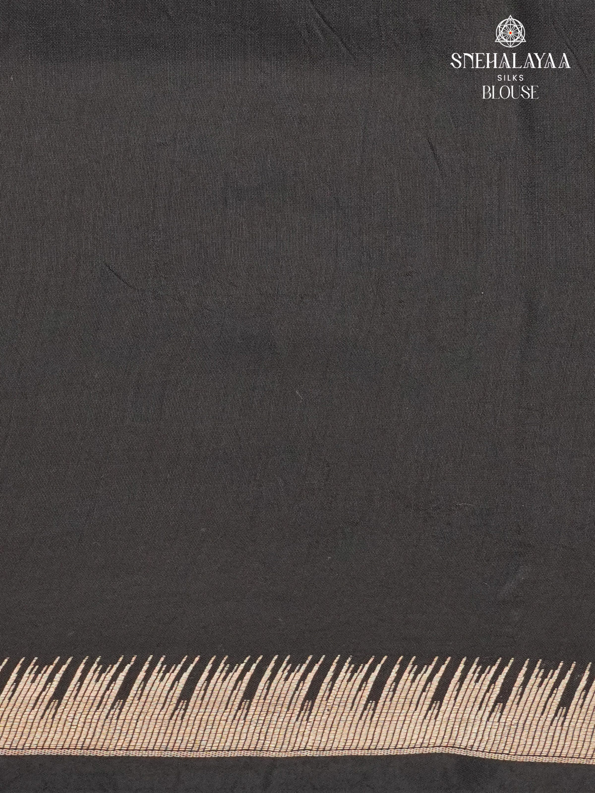 Black Chanderi Saree