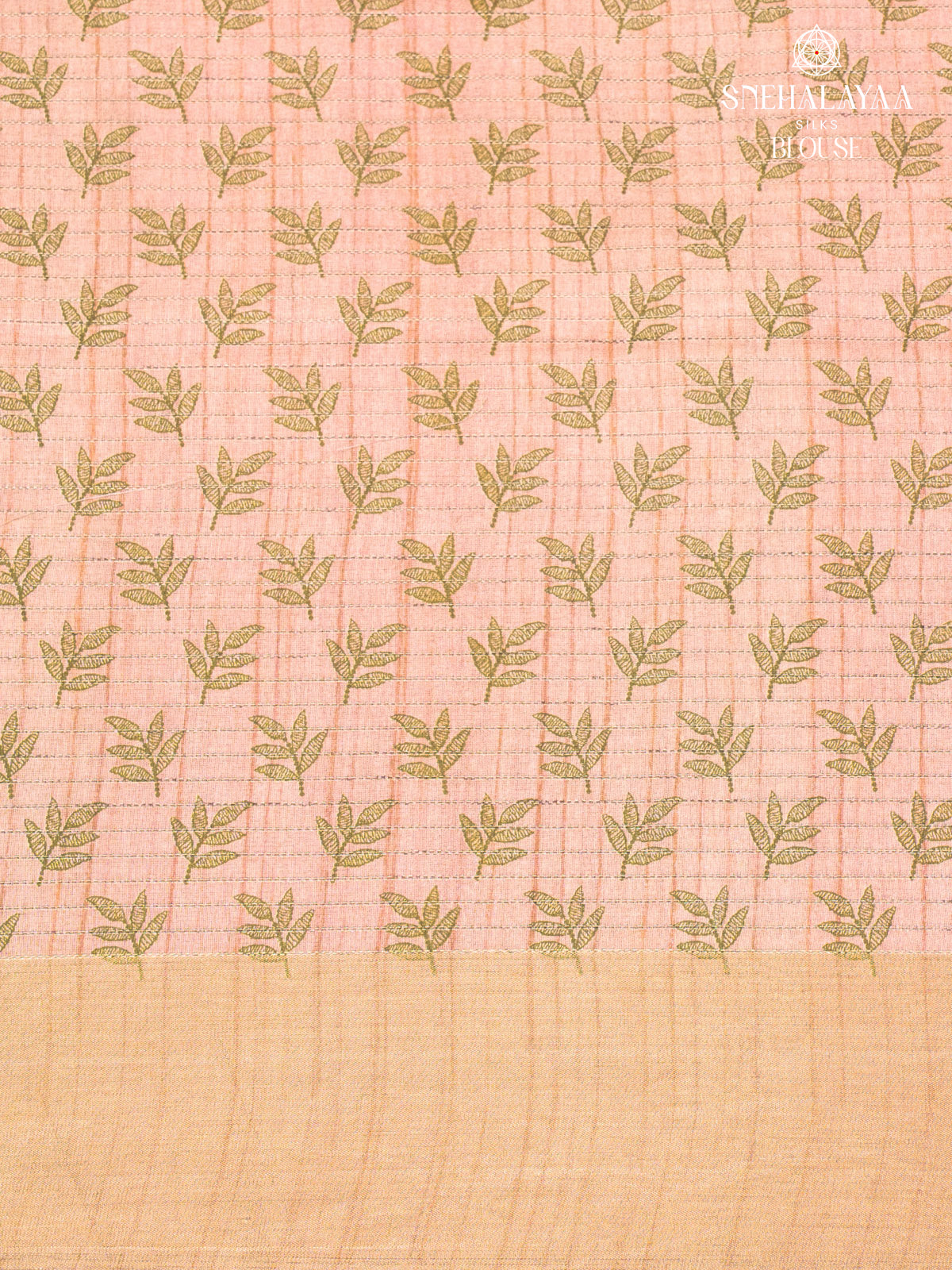 Olive Green Tussar Saree