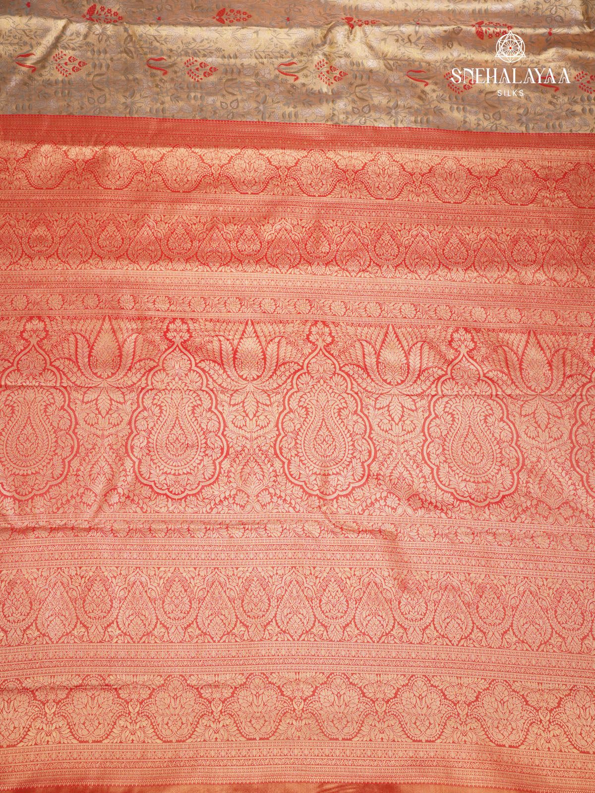 Golden Art Silk Saree