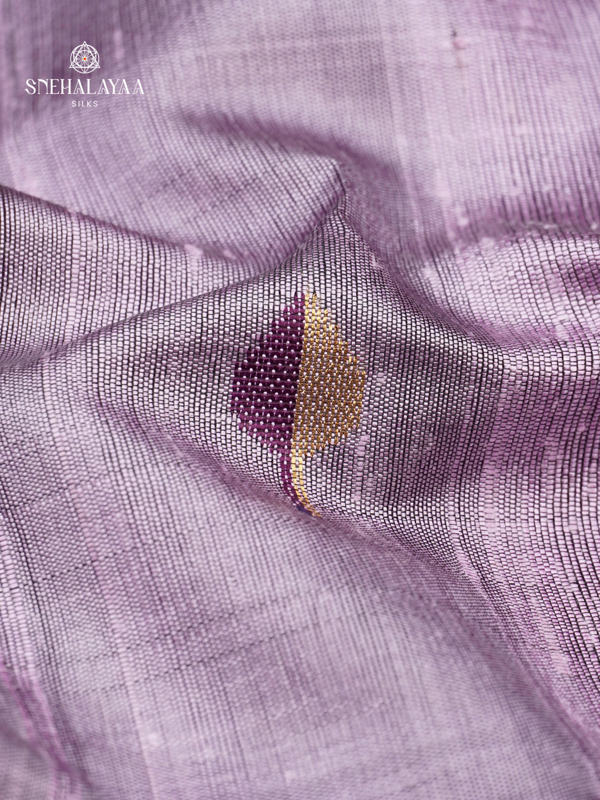 Lilac Dupion Silk Saree