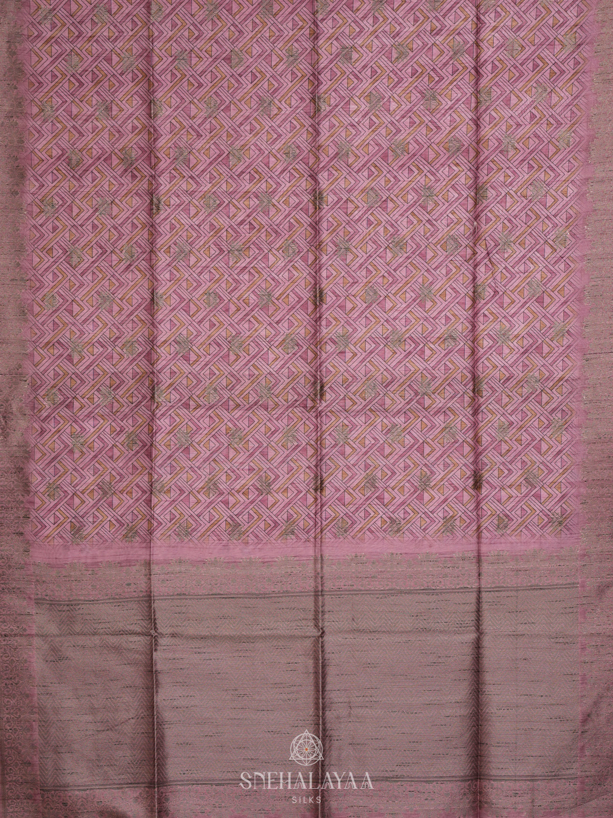 Pink Jute Saree