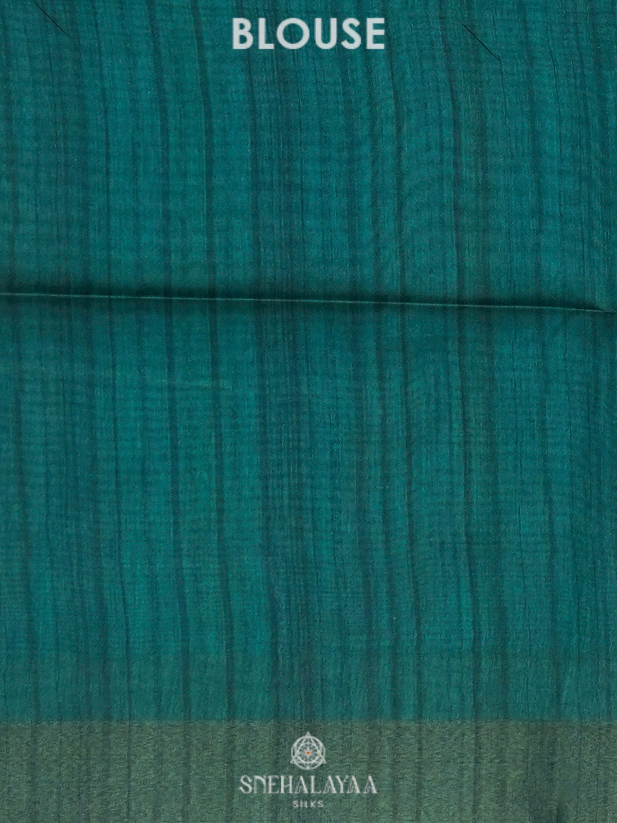 Beige with Peacock Blue Border Tussar Saree