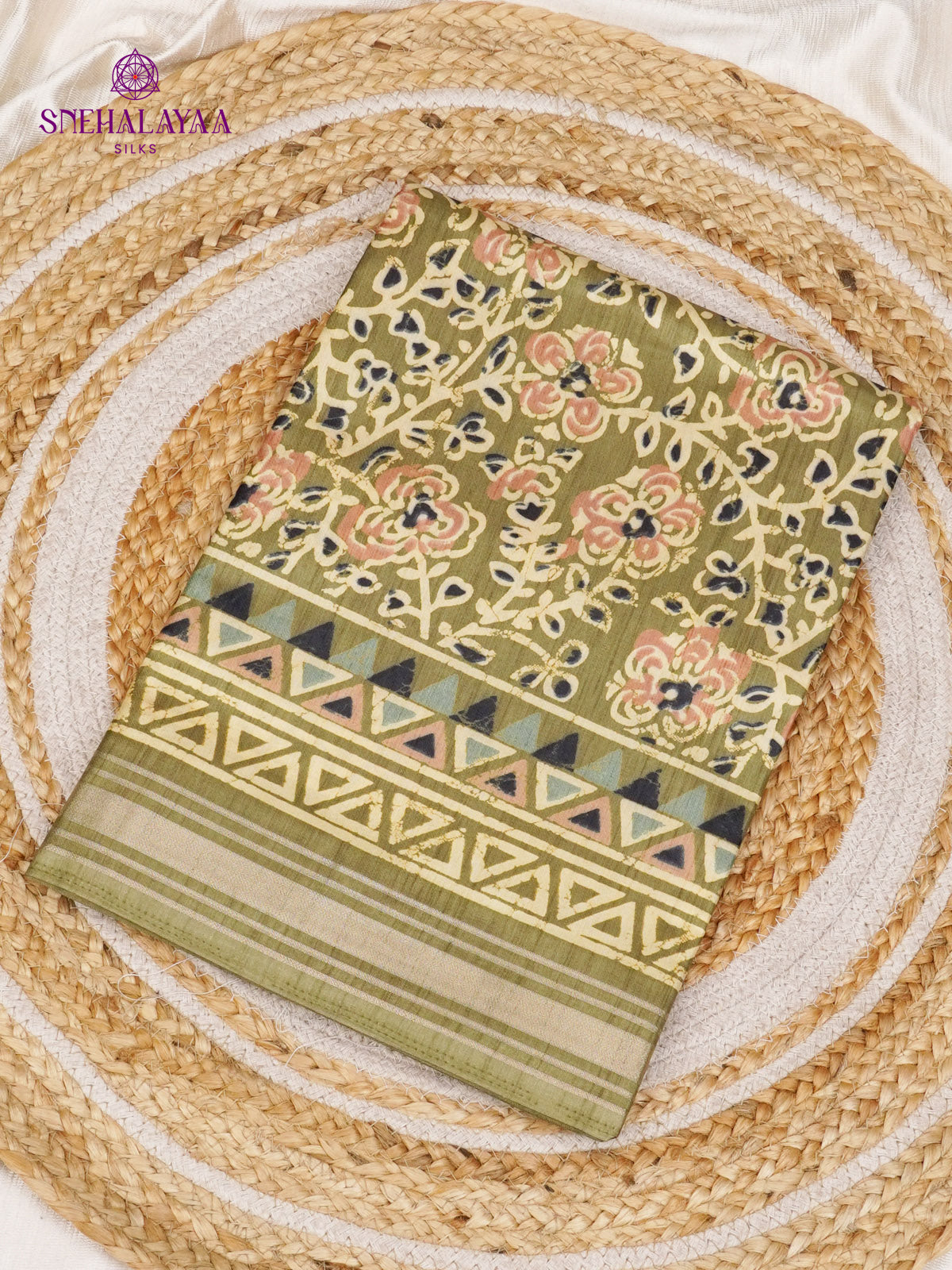 Multicolour Dola Silk Saree