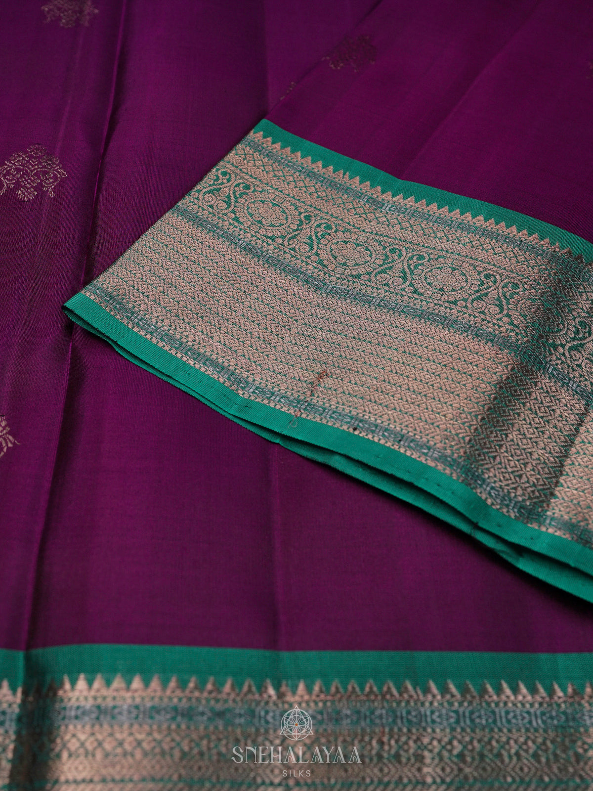 Magenta Purple Kanjivaram Silk Saree