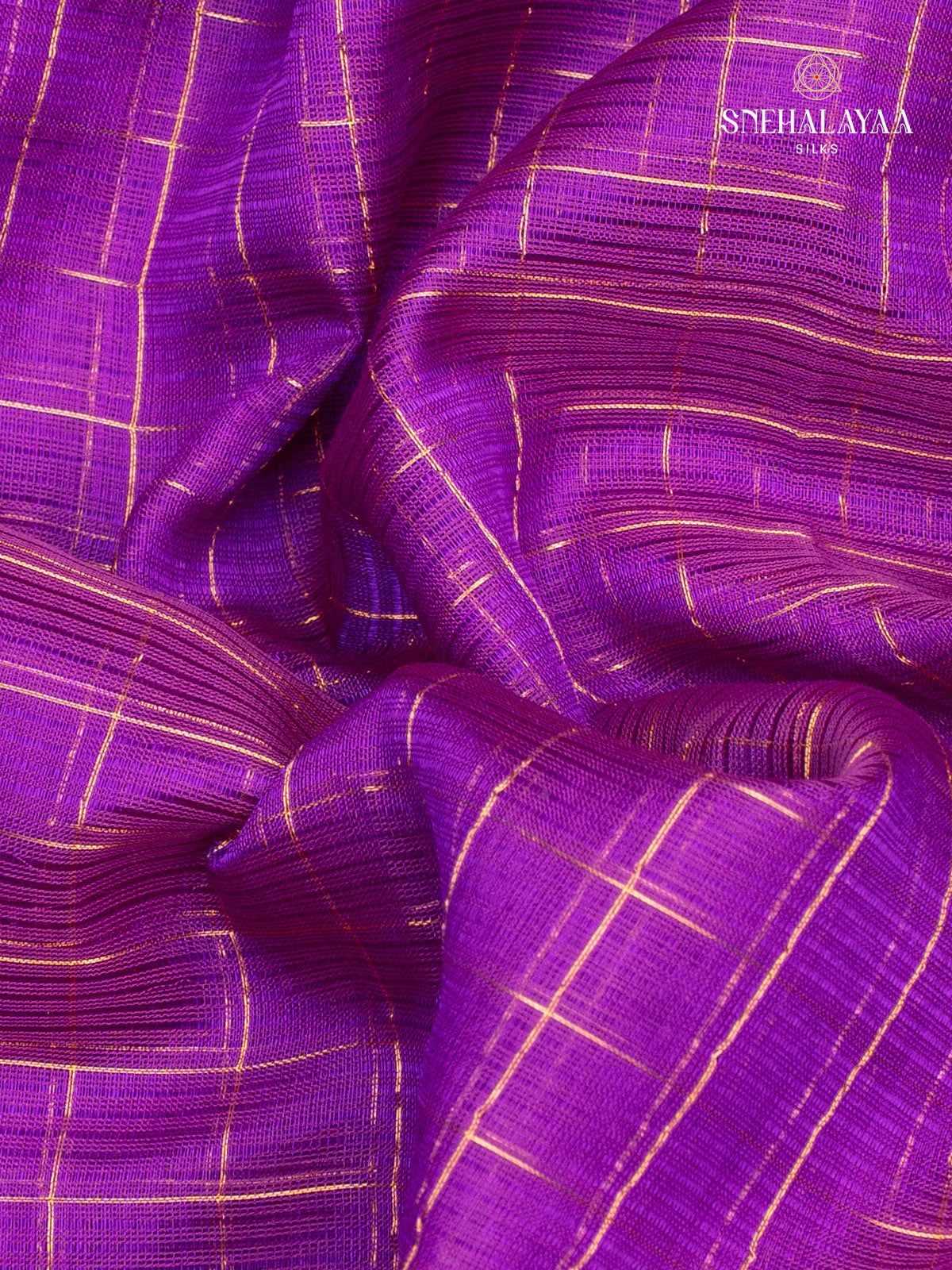 Purple Mangalagiri Silk Cotton Saree