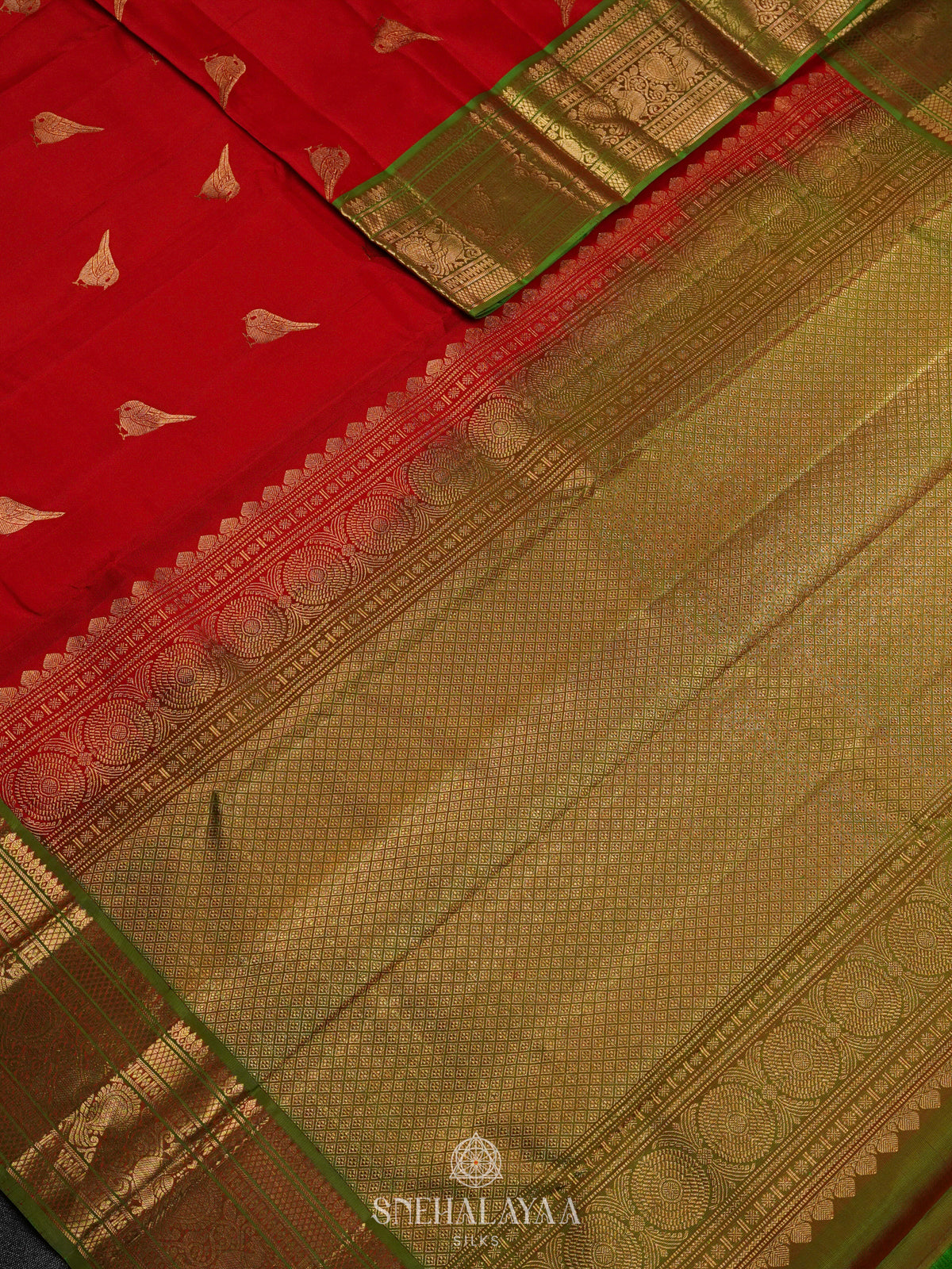 Red Kanjivaram Silk Saree